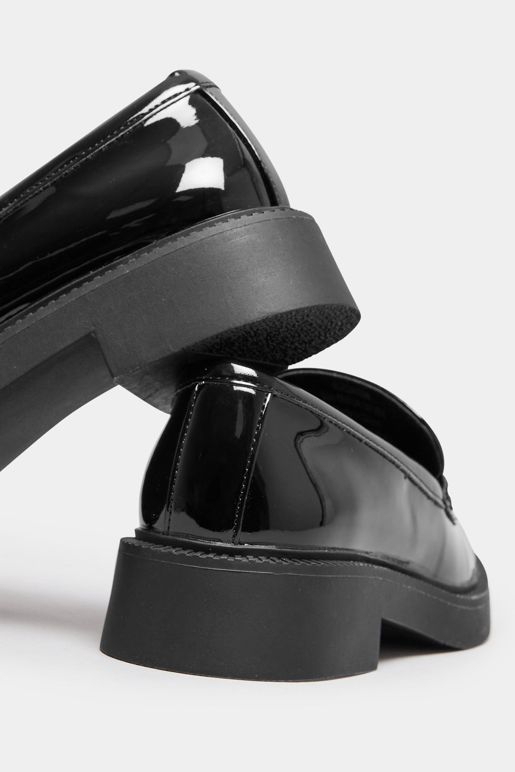  Mocassins Noirs Vernis Pieds Larges E & Extra Larges EEE