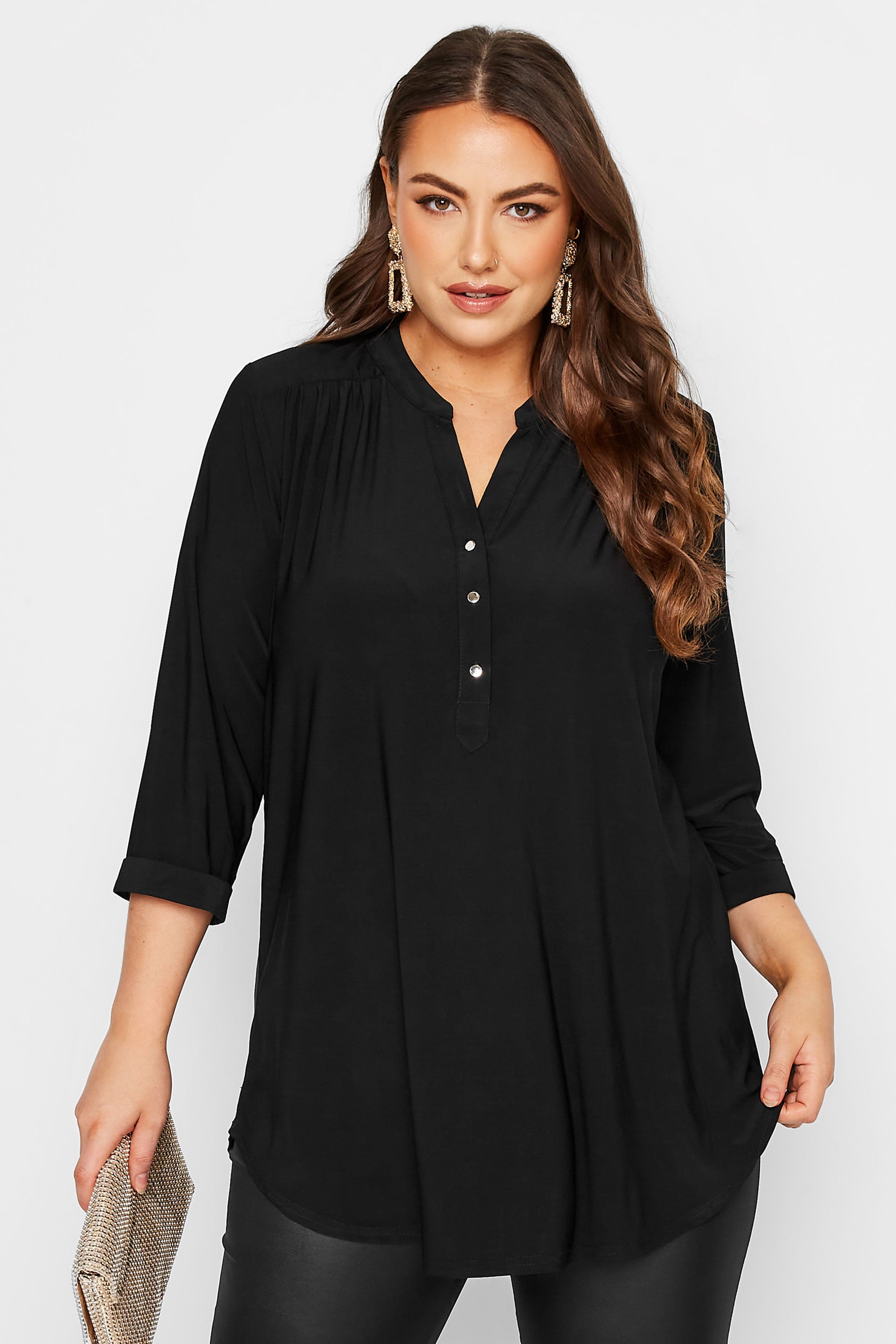  YOURS LONDON - Blouse Noire Manches Longues