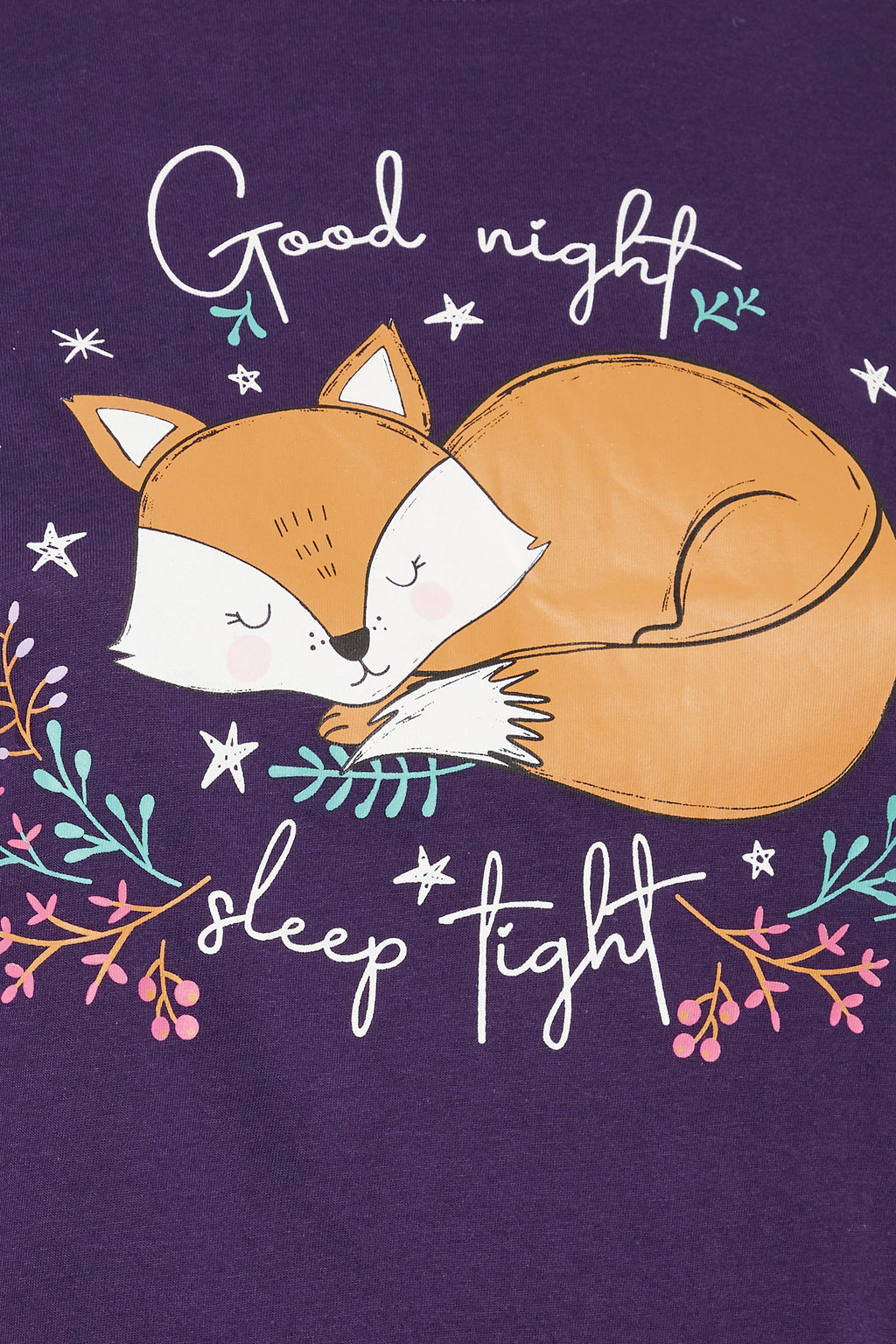  YOURS - Ensemble De Pyjama Violet & Gris 'Goodnight, Sleep Tight'