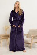  LTS Tall Purple Shawl Collar Maxi Dressing Gown