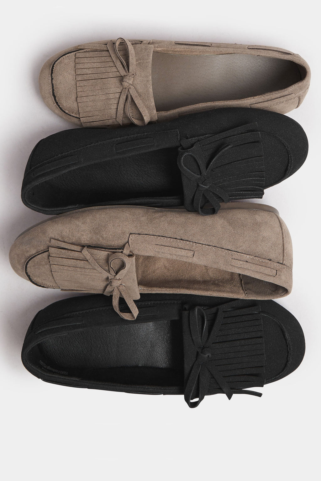  Mocassins à Franges En Simili-daim Marron, Coupe Extra Large EEE