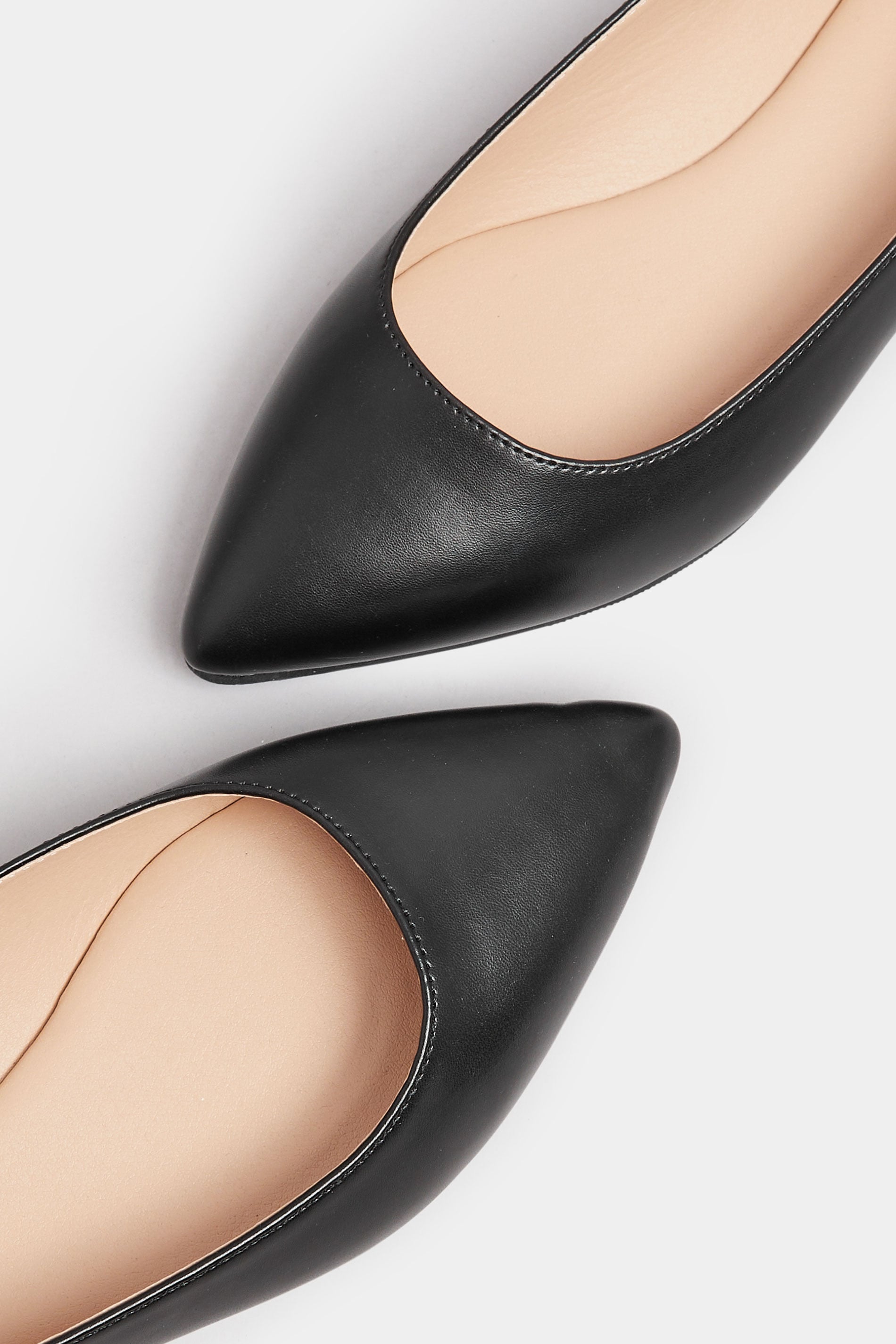  Ballerines Noires Pointues Pieds Extra Larges EEE