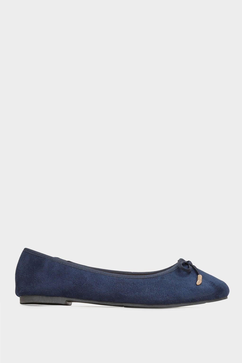  Ballerines Bleues Marine Noeuds Pieds Larges EEE