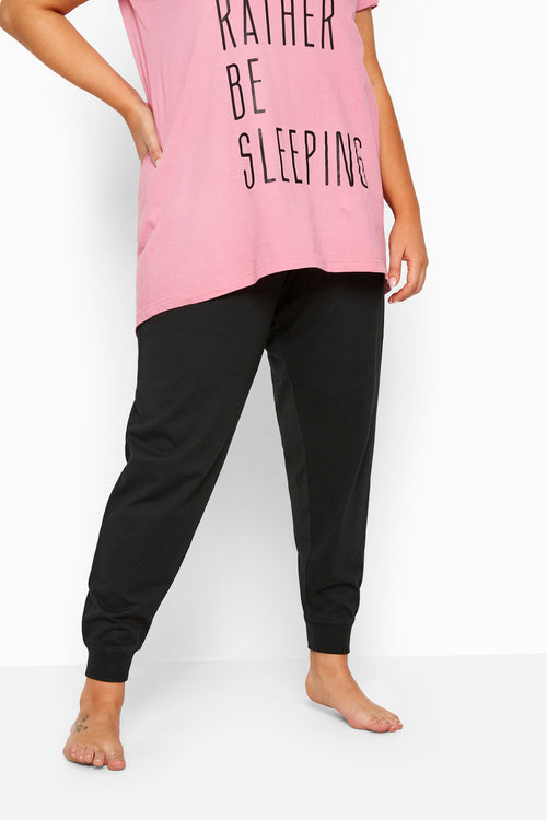 Bas De Pyjama Noir En Jersey