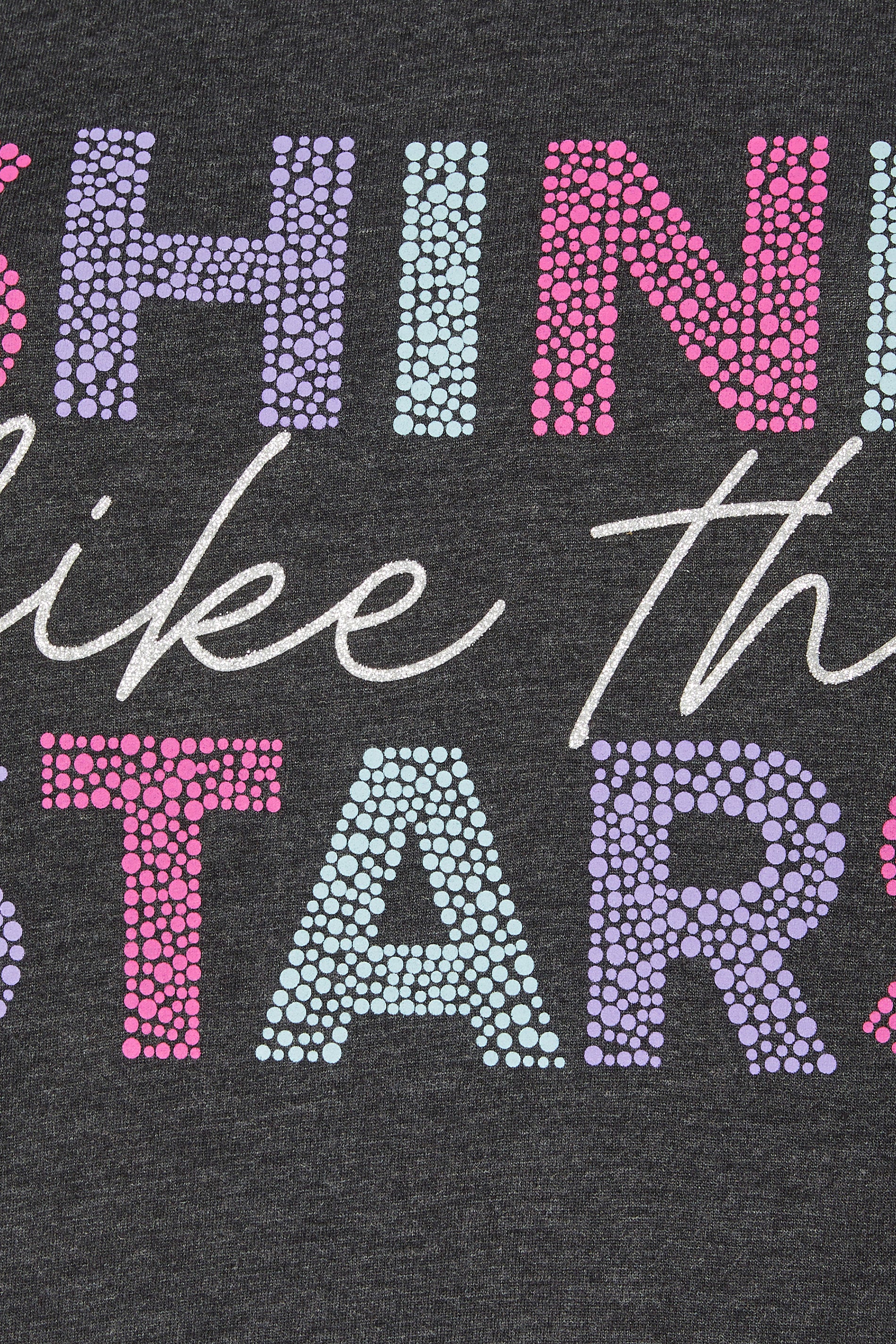  YOURS Curve Lot De 2 Chemises De Nuit Grises « Shine Like The Stars » Midaxi