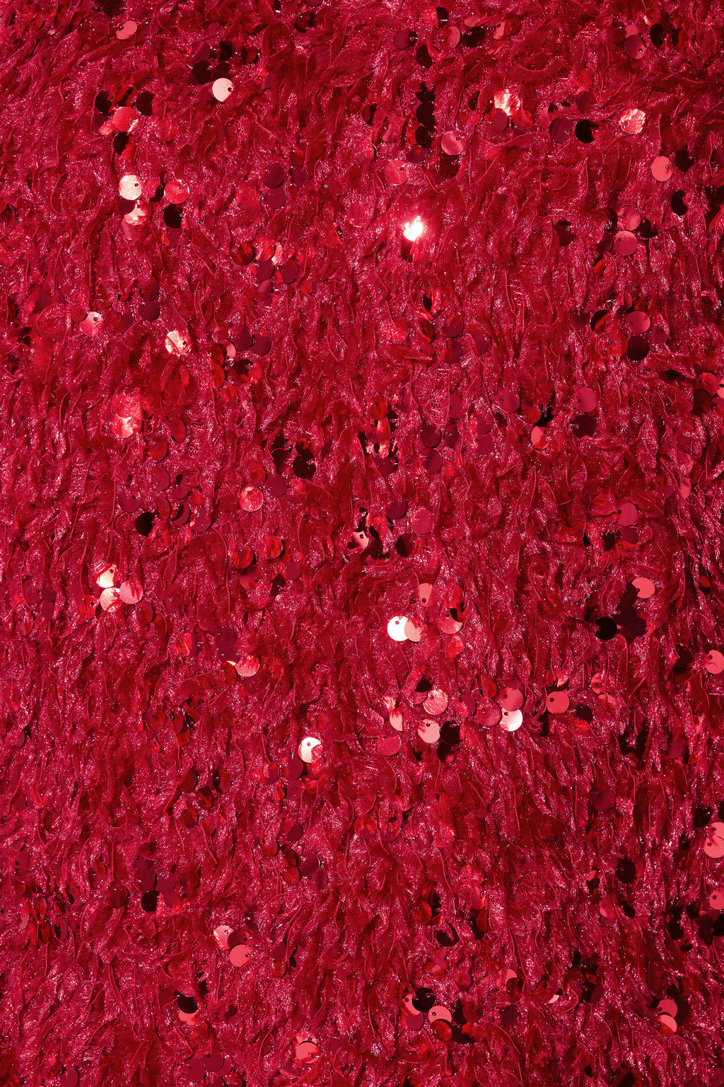  YOURS LONDON Curve Robe Nuisette Rouge Texturée à Sequins