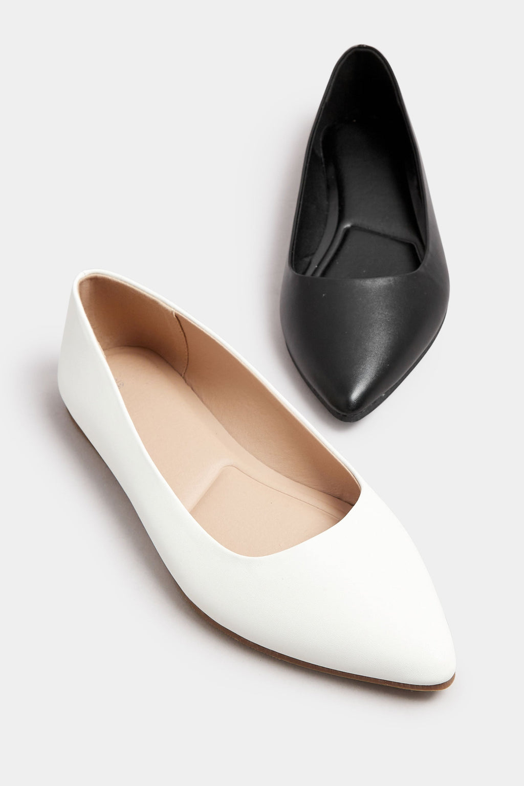  Ballerines Blanches Pieds Larges E & Extra Larges EEE