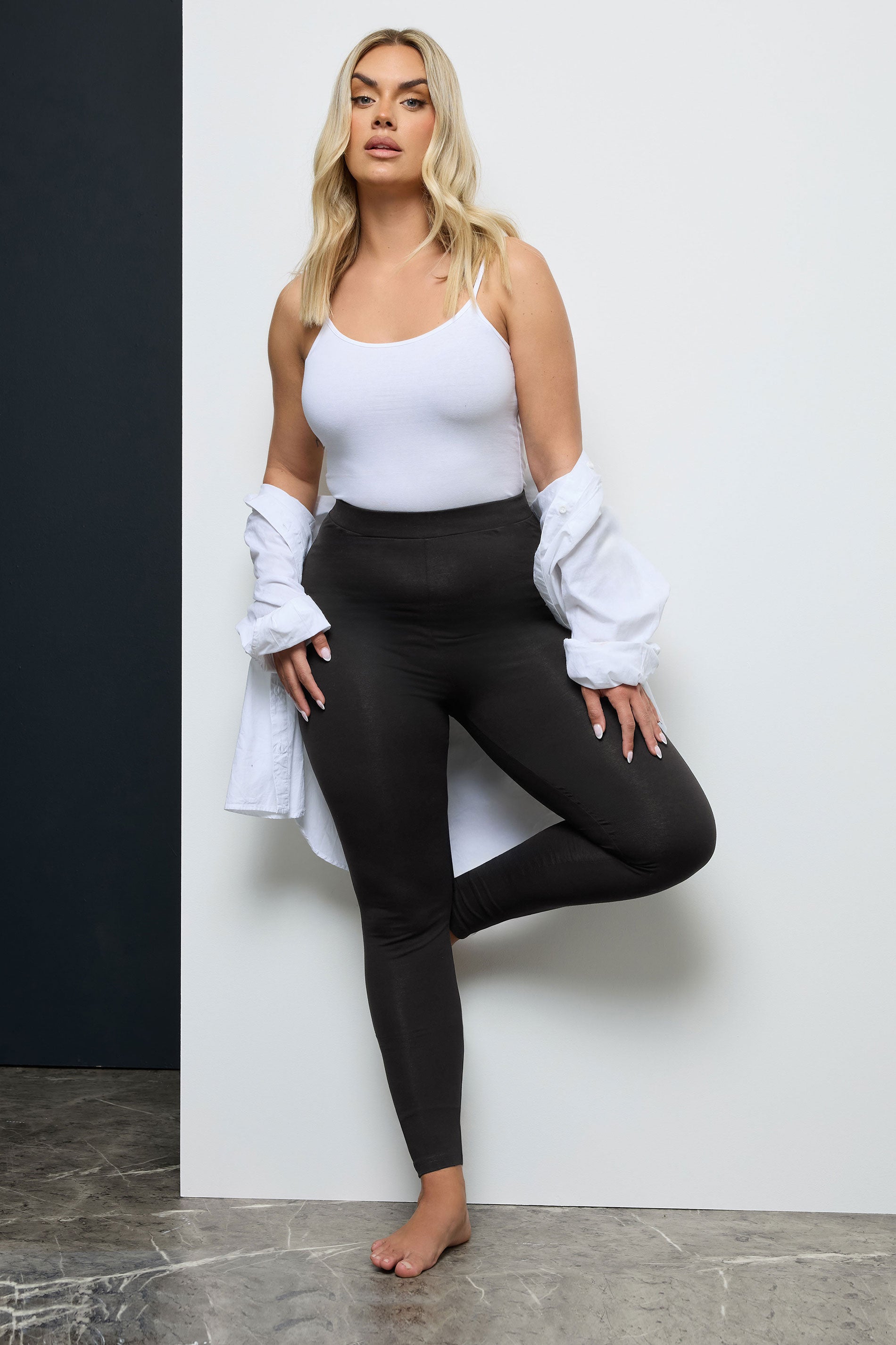  YOURS FOR GOOD - Lot De 2 Leggings Noir En Jersey