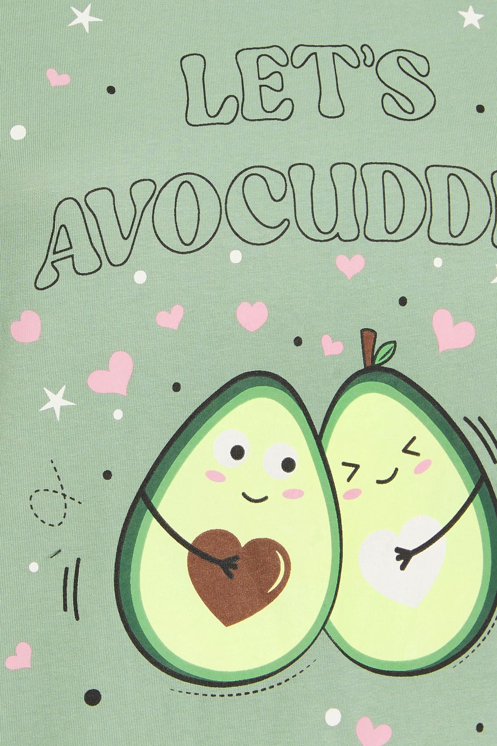  YOURS - Lot De 2 Chemises De Nuit Verte & Grise 'Let's Avocuddle'