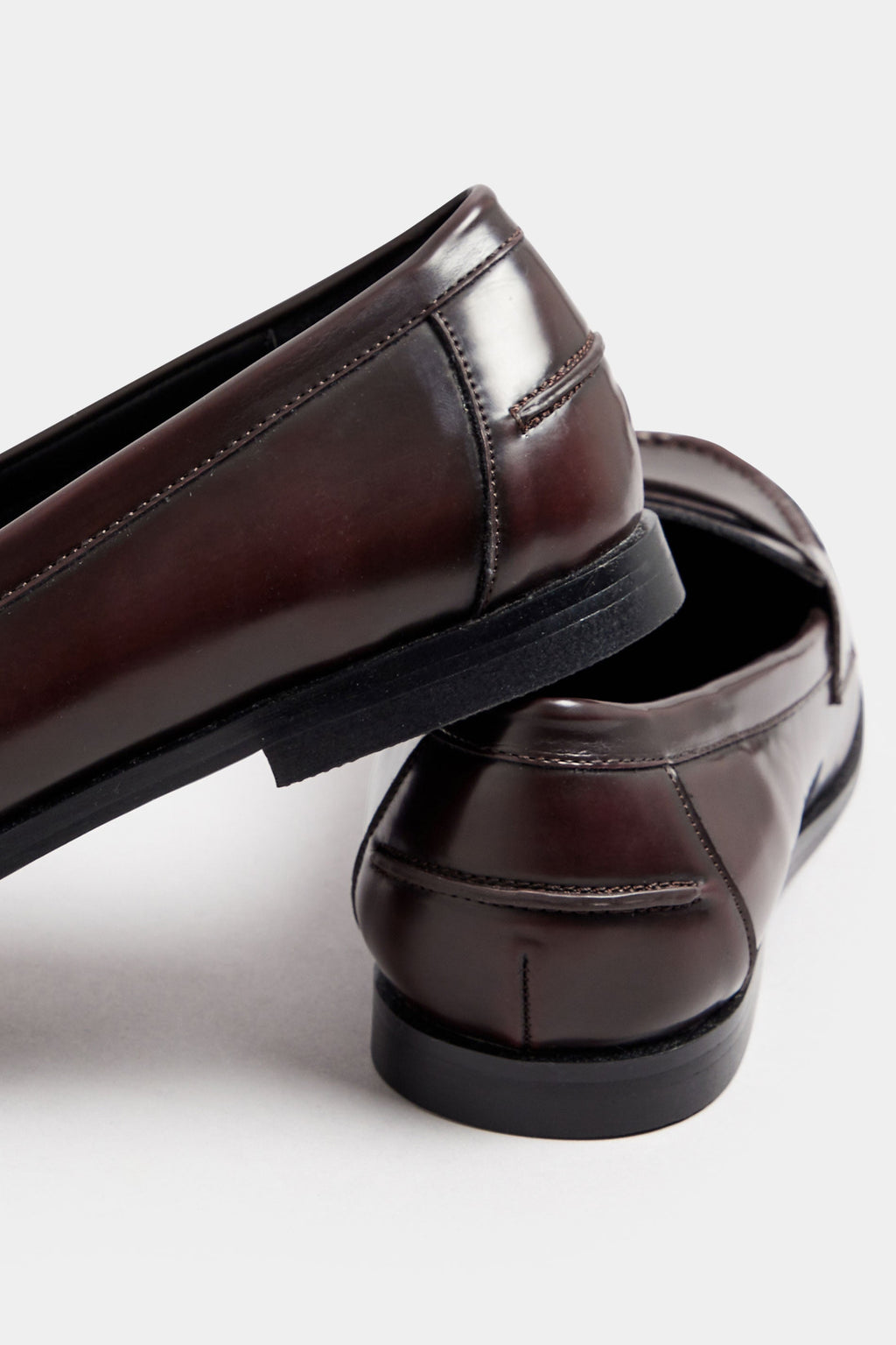  LTS Burgundy Red Patent Loafers In Standard Fit
