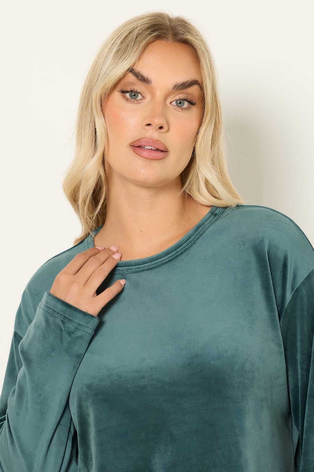  YOURS Curve Ensemble De Pyjama Super Luxe Vert