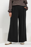  YOURS - Pantalon Noir Stretch Wide Leg
