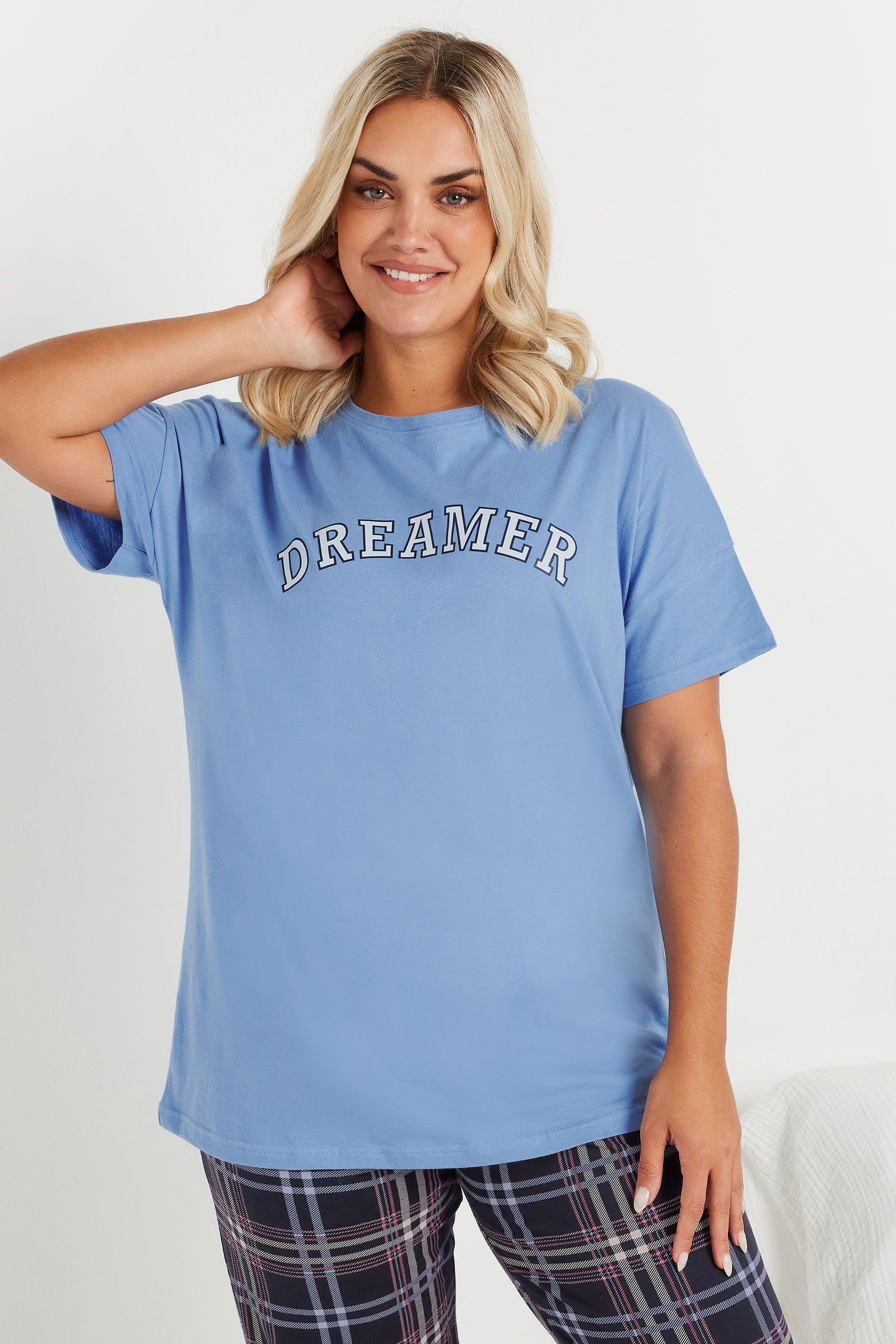  YOURS - Haut De Pyjama Bleu 'Dreamer'