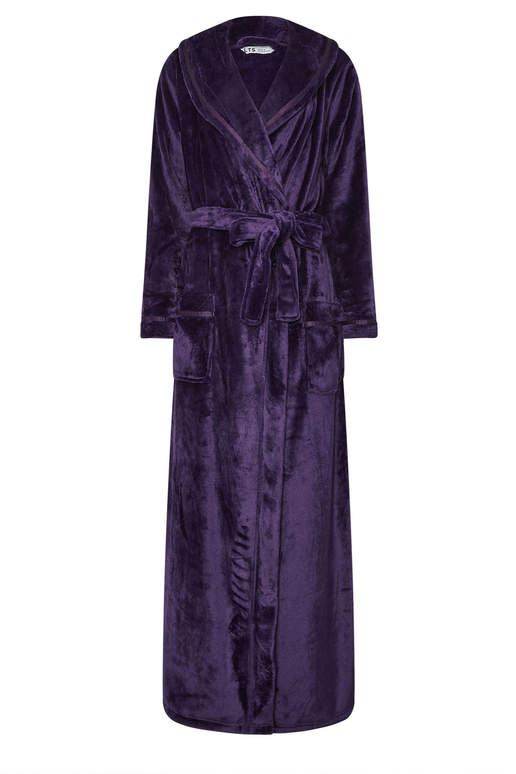  LTS Tall Purple Shawl Collar Maxi Dressing Gown
