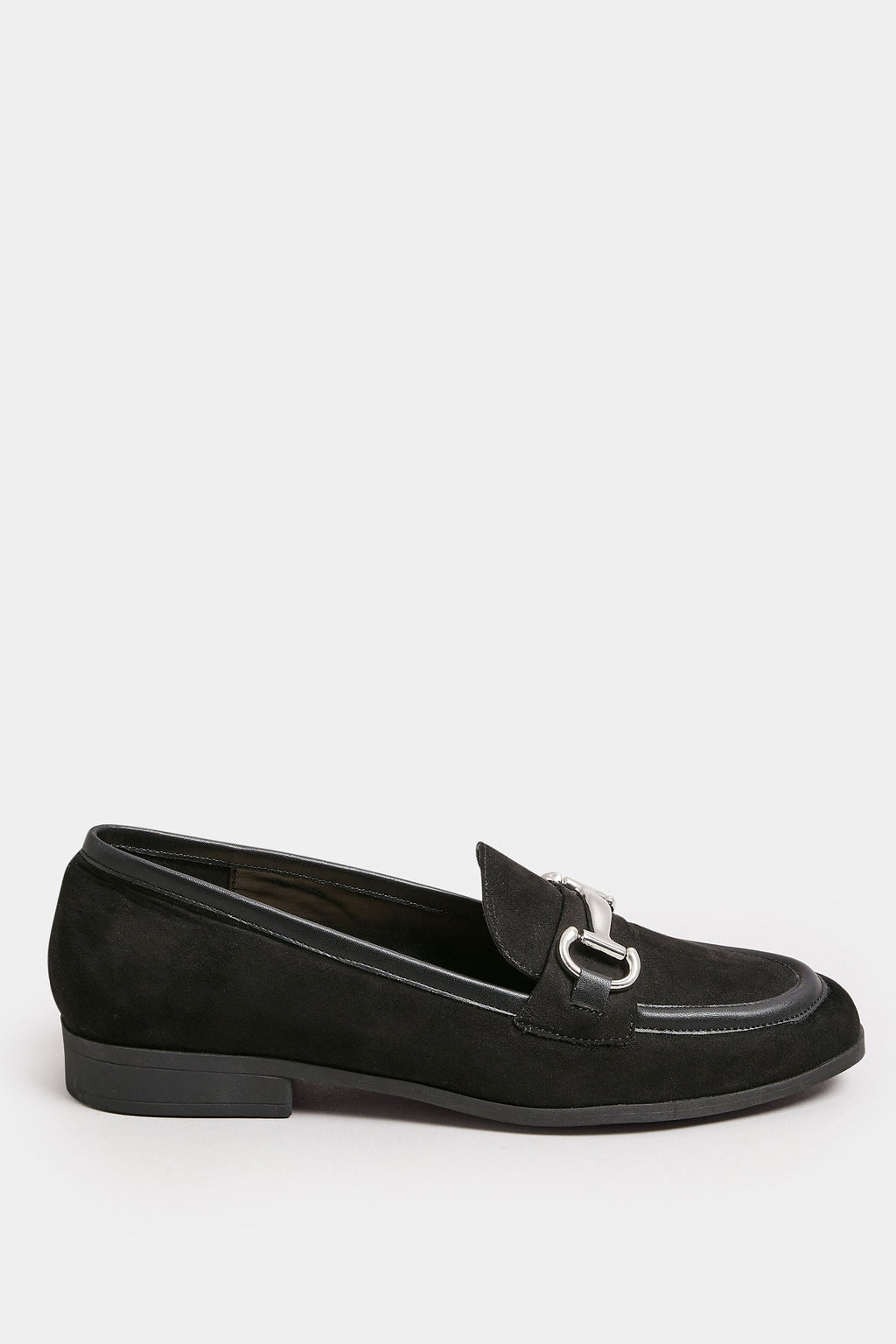  Mocassins Noirs Effet Daim Pieds Larges E