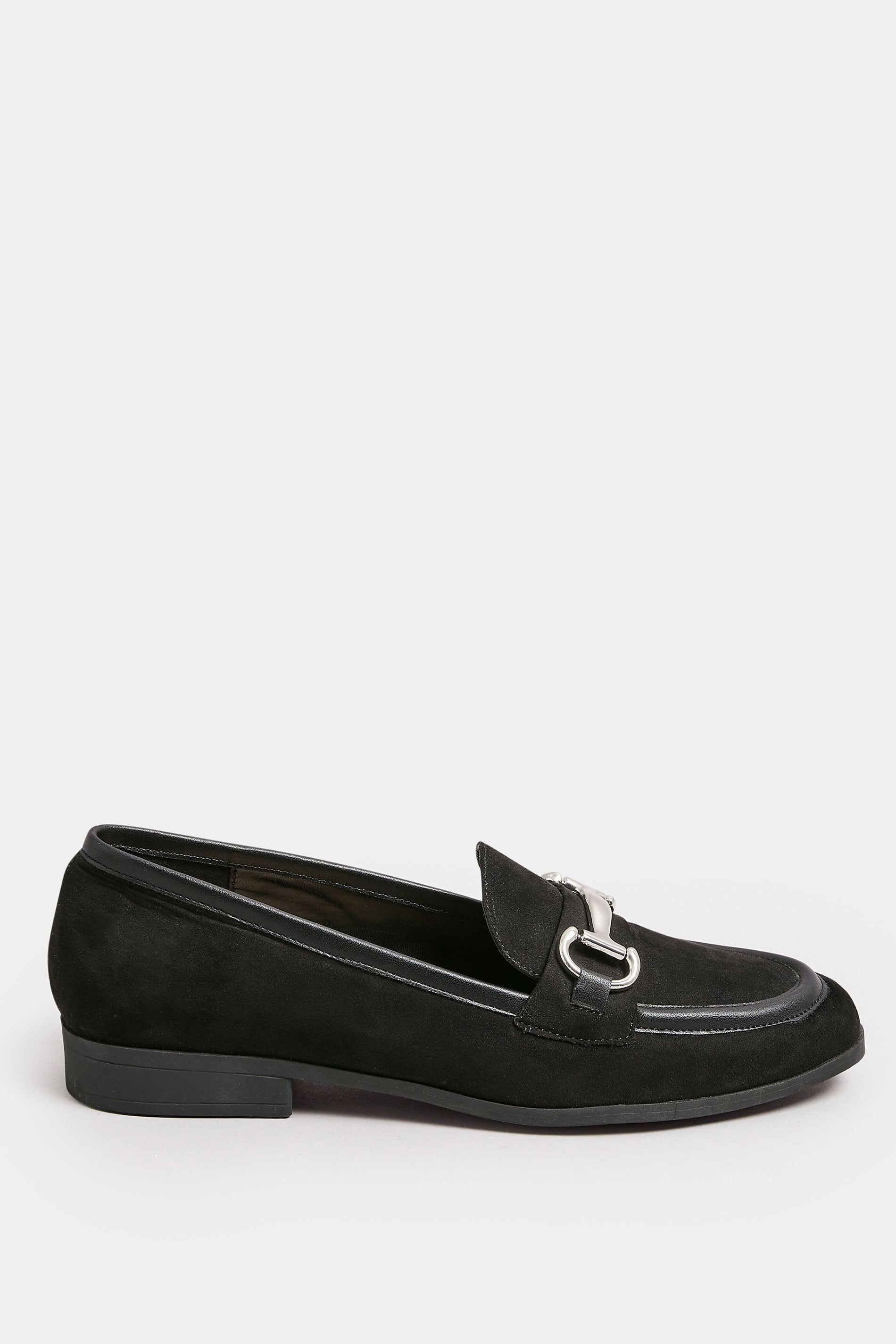  Mocassins Noirs Effet Daim Pieds Larges E