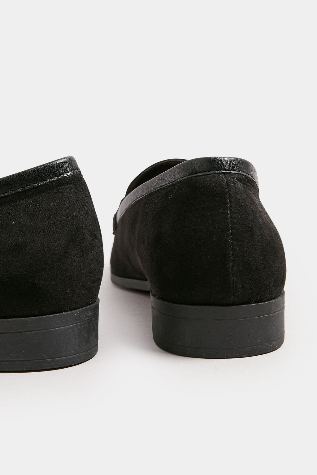  Mocassins Noirs Effet Daim Pieds Larges E