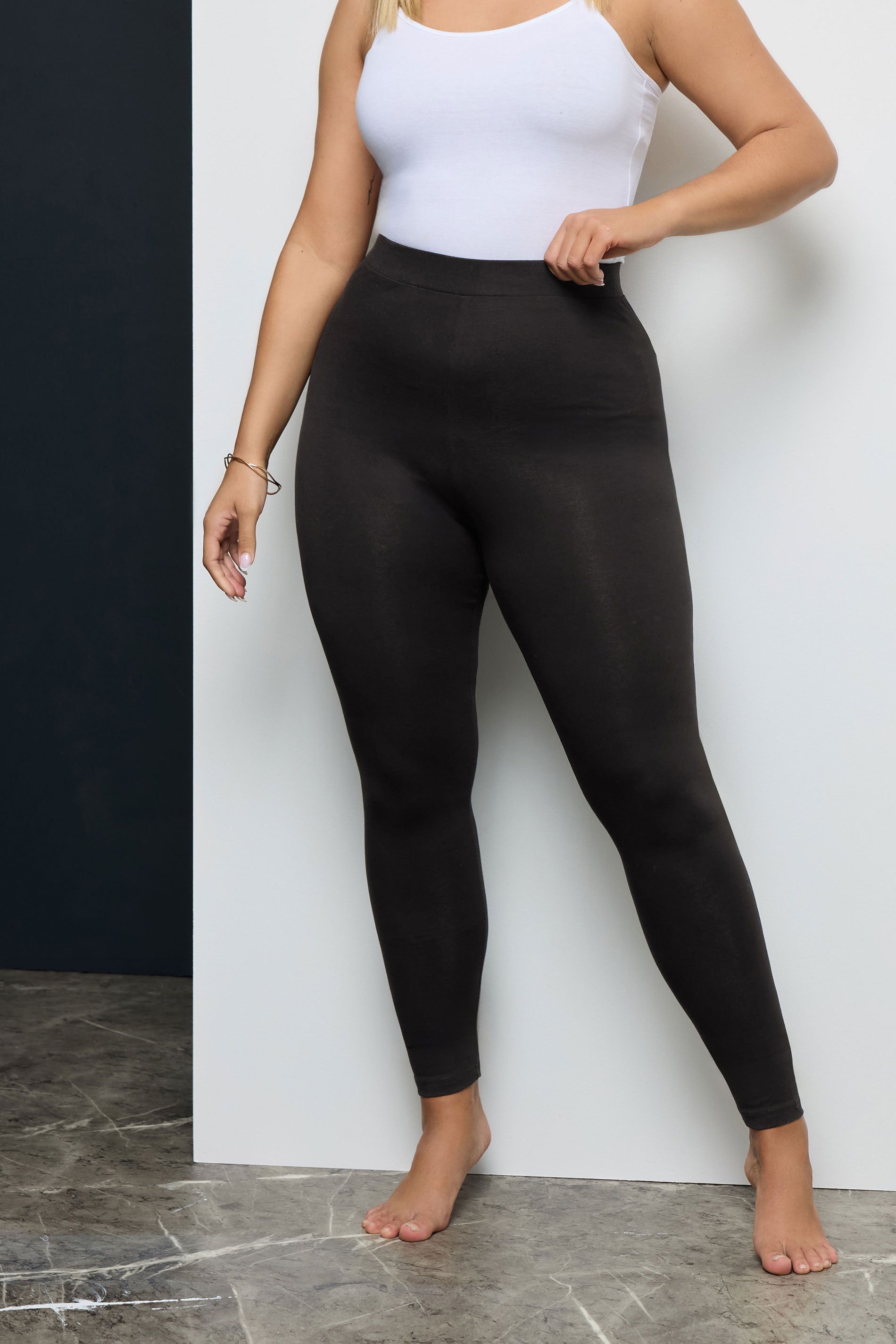  YOURS FOR GOOD - Lot De 2 Leggings Noir En Jersey