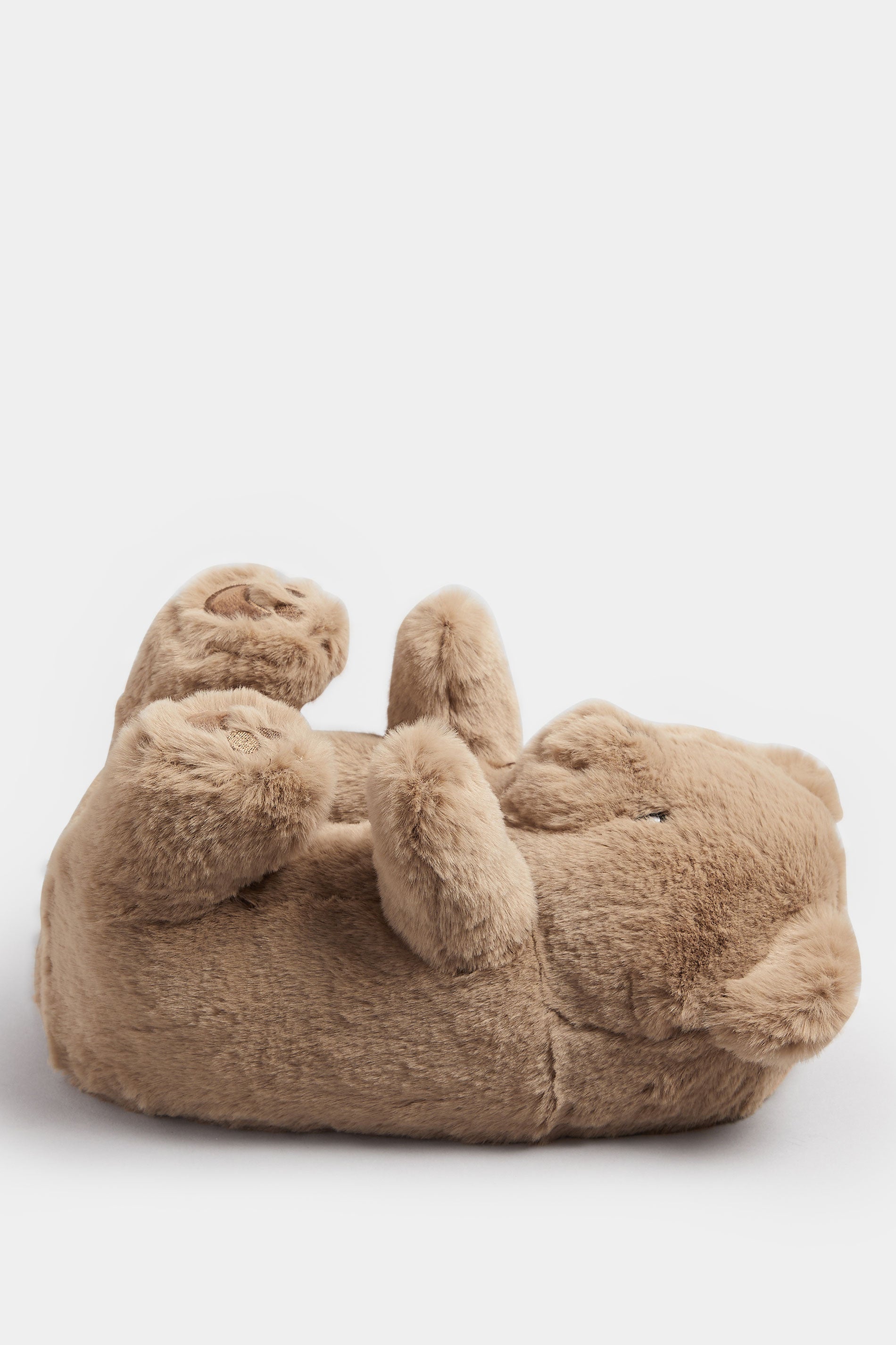  Chaussons Ours En Peluche En Fausse Fourrure Marron