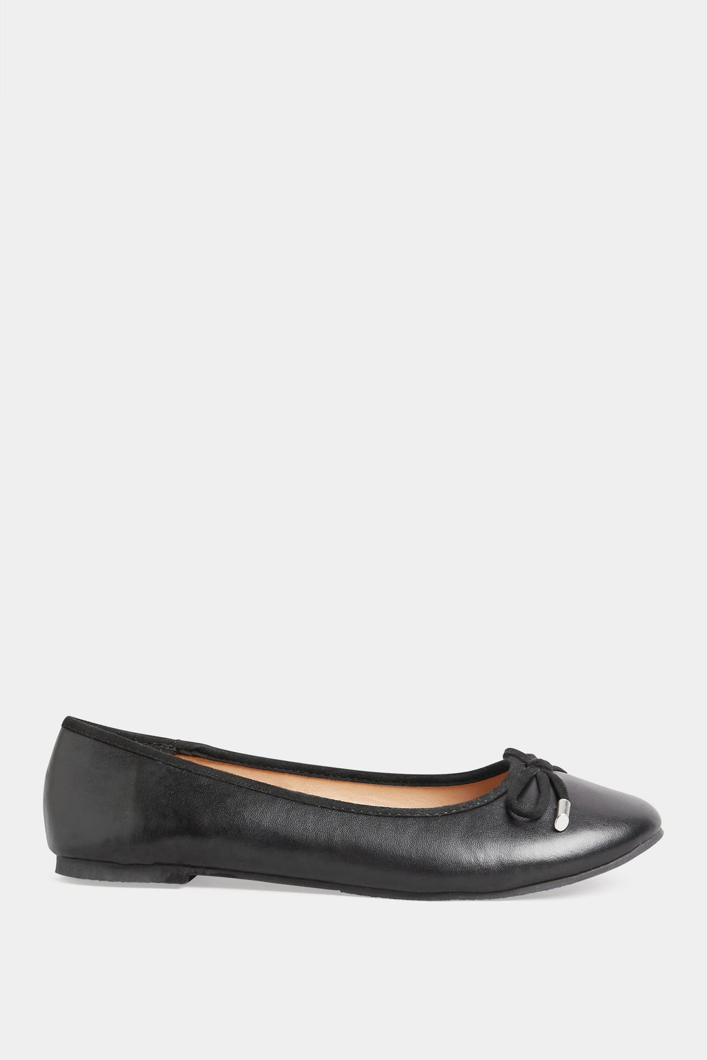  LTS - Ballerines Noires Effet Cuir Regular Fit