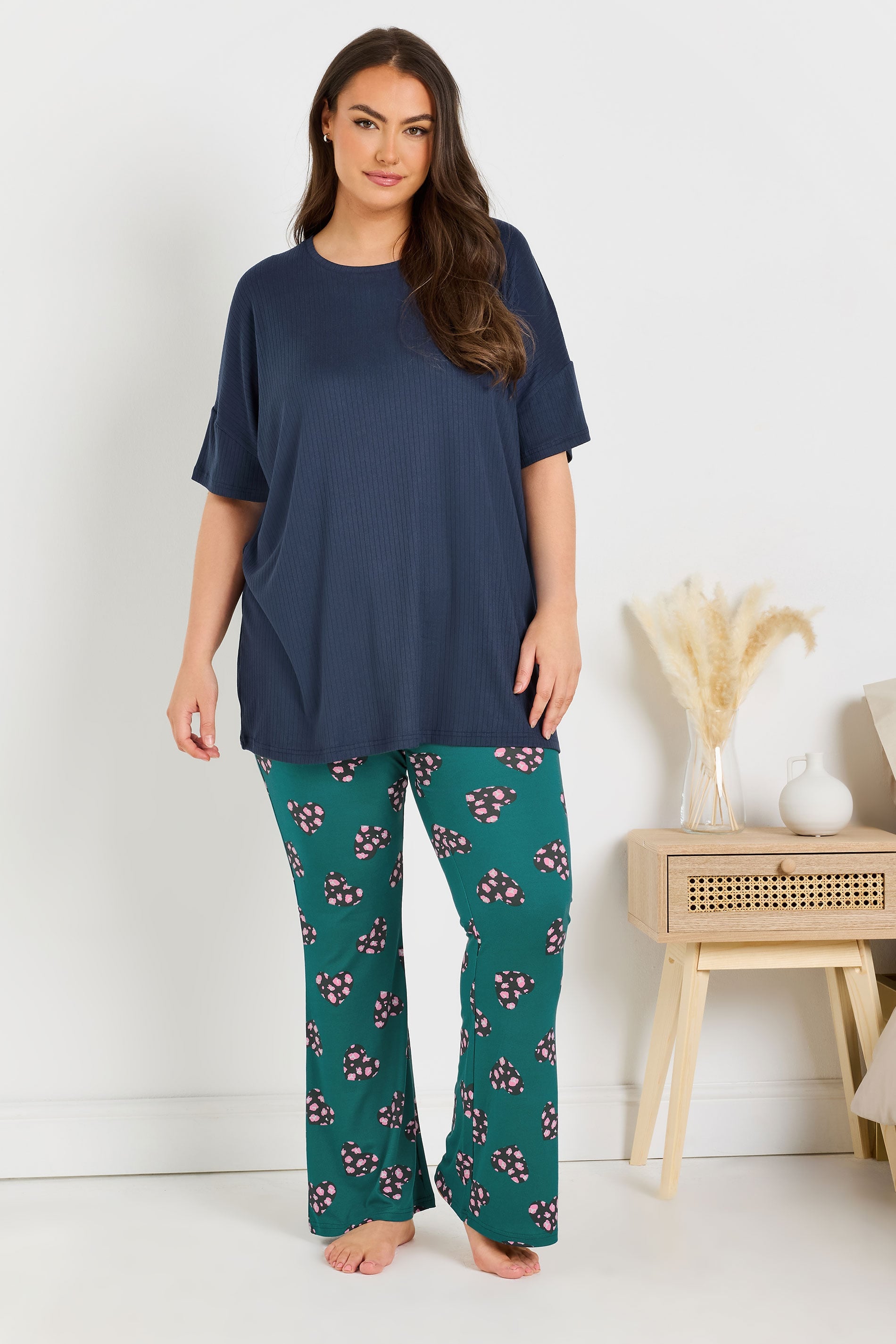  YOURS - Haut De Pyjama Bleu Marine Nervuré En Jersey