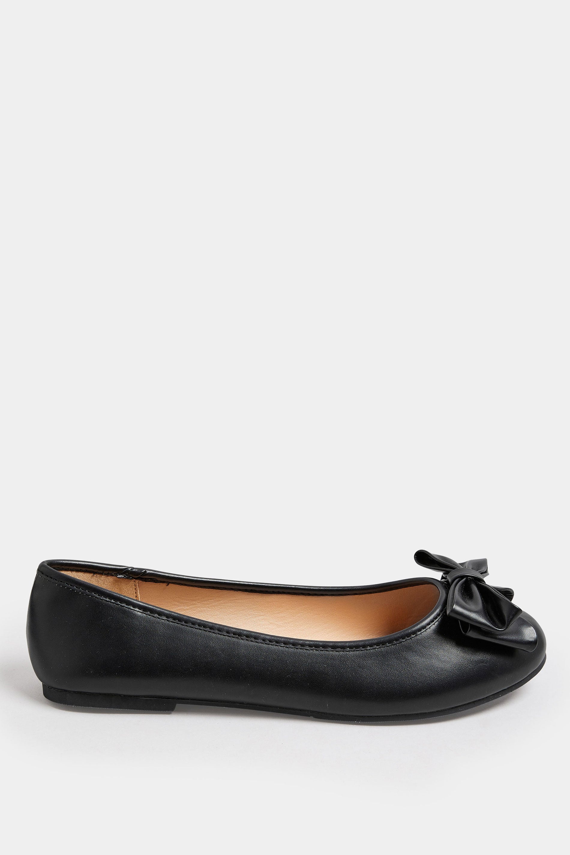  Ballerines Noires Noeuds Avant Pieds Extra Larges EEE