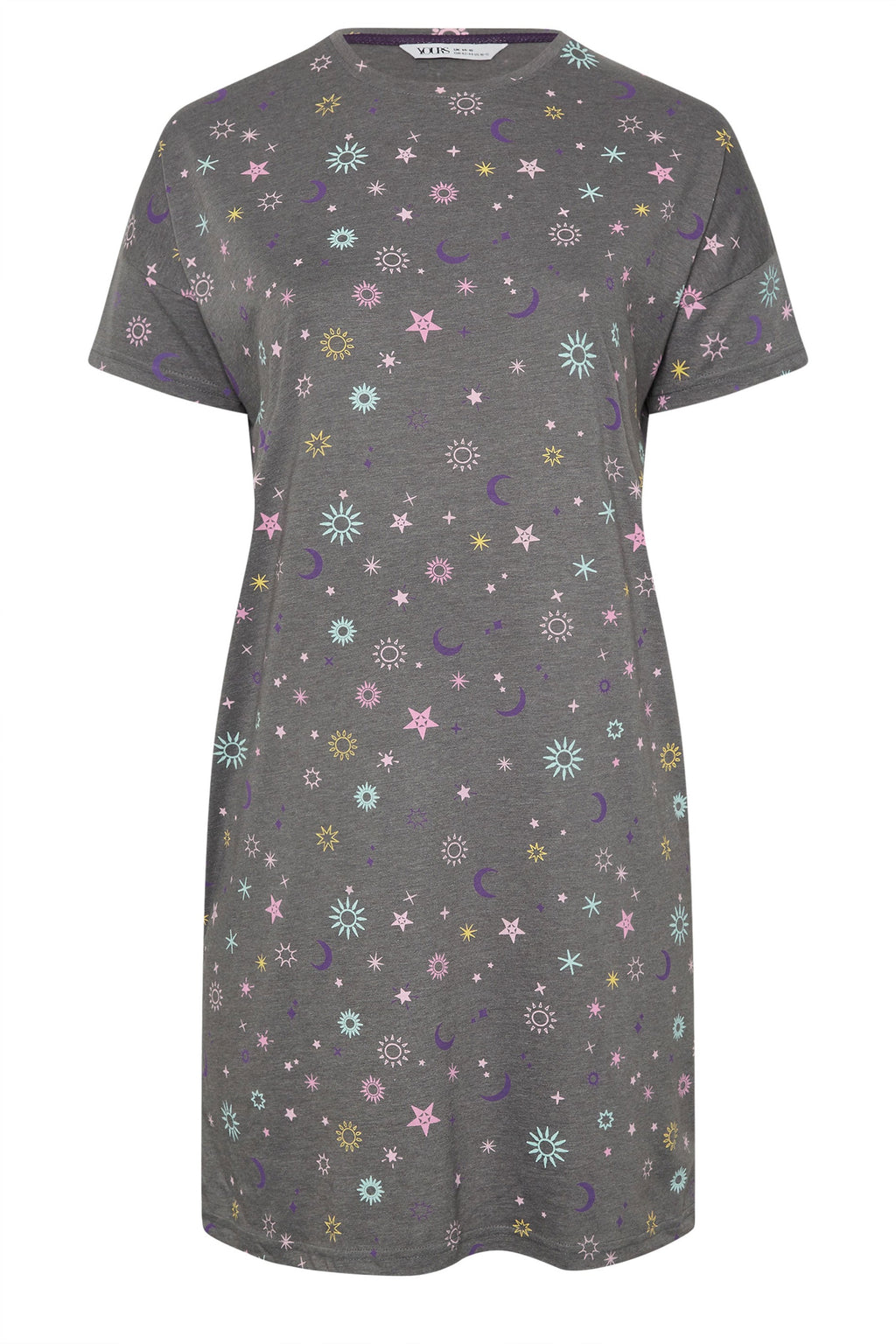  YOURS - Lot De 2 Chemises De Nuit Violette & Grise