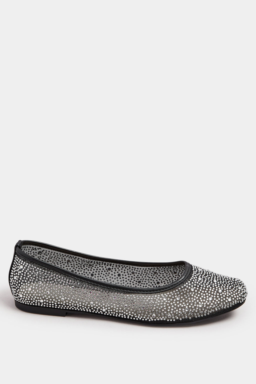  Ballerines Noires à Strass Pieds Larges E