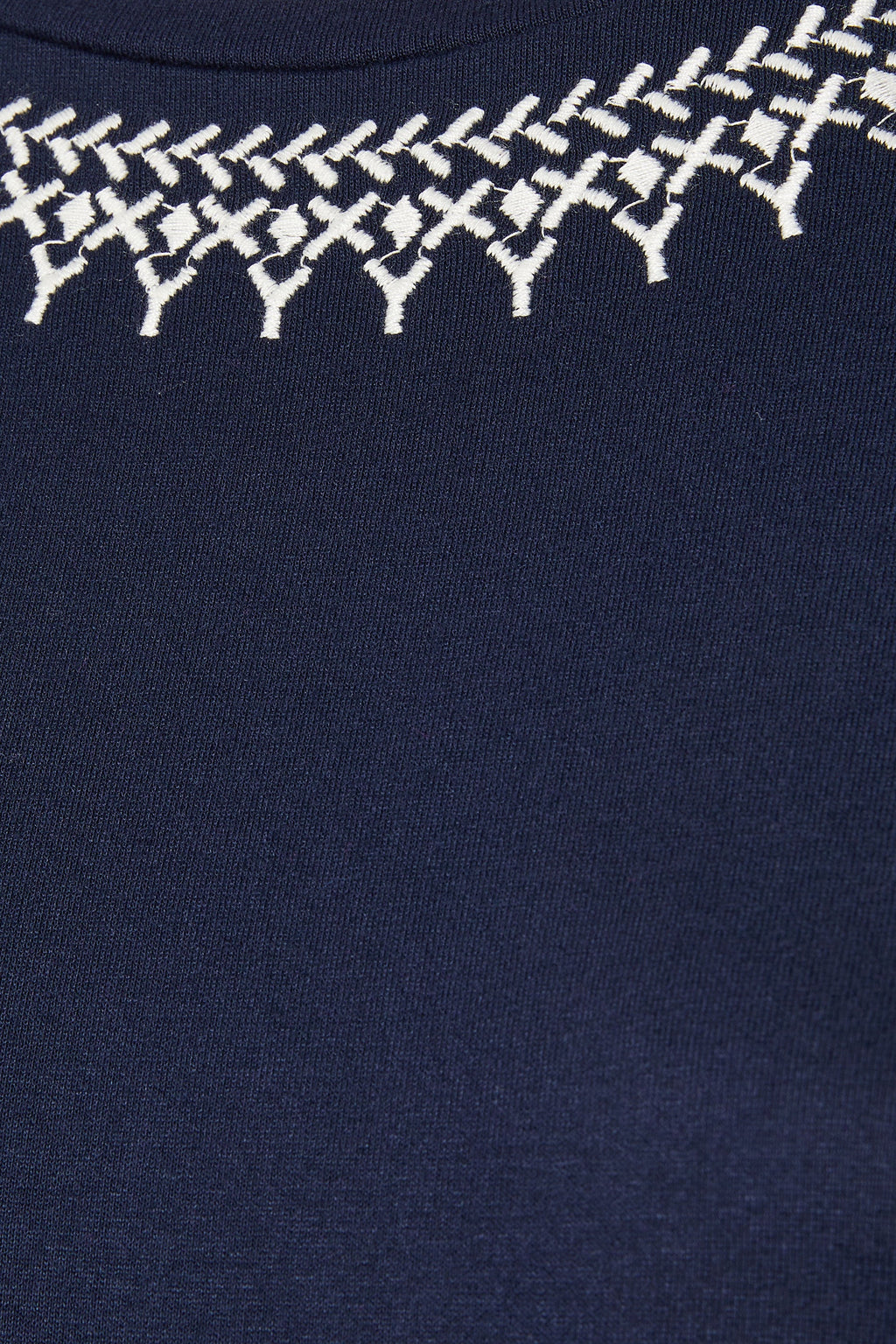  YOURS Curve T-shirt Brodé Bleu Marine