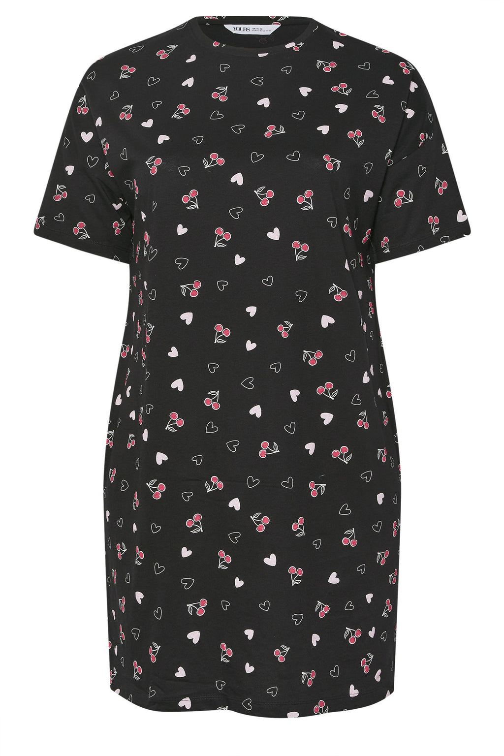  YOURS - Lot De 2 Chemises De Nuit Bleue & Noire 'Brunch Club'