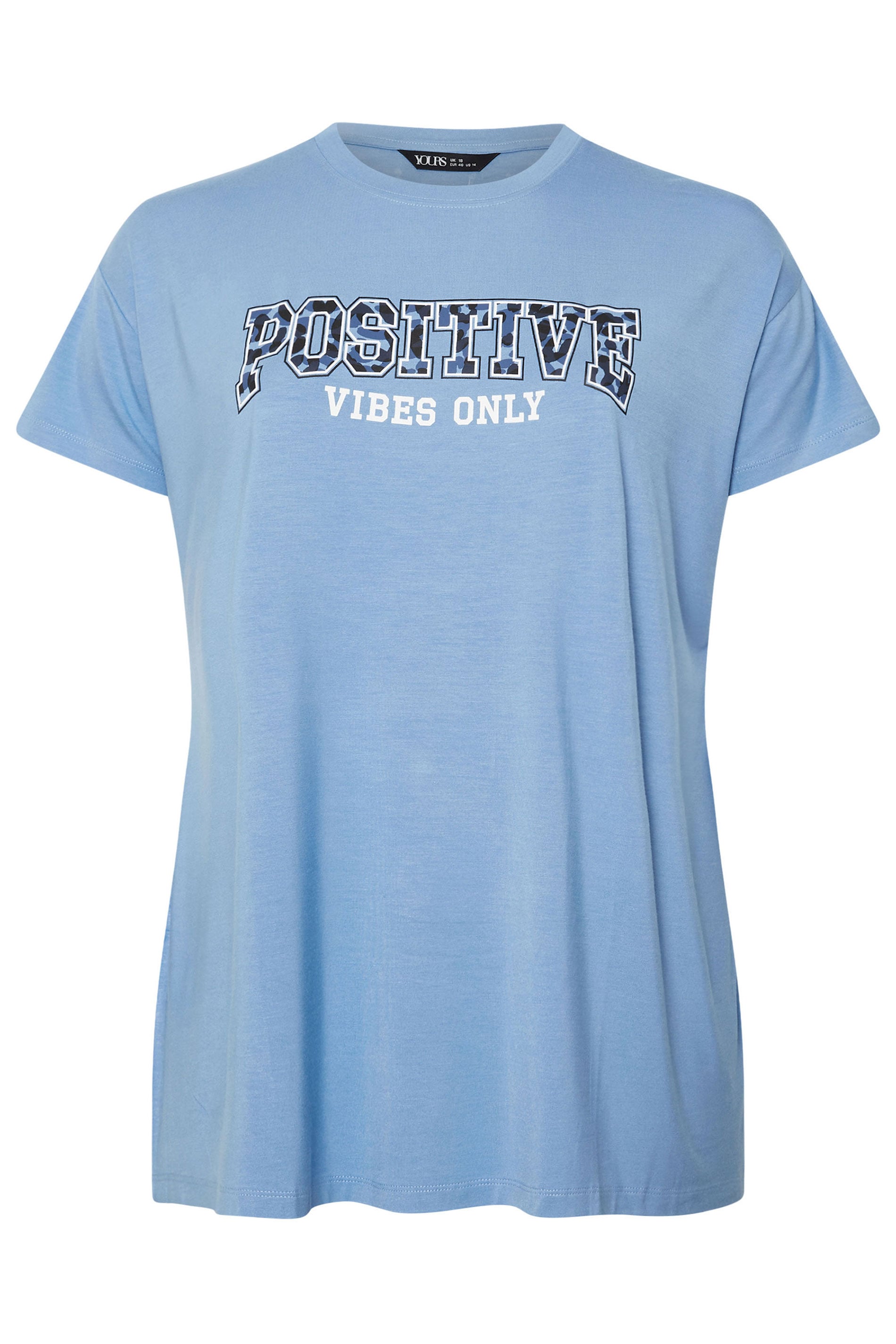  YOURS ACTIVE - Top Bleu Ciel 'Positive Vibes Only'