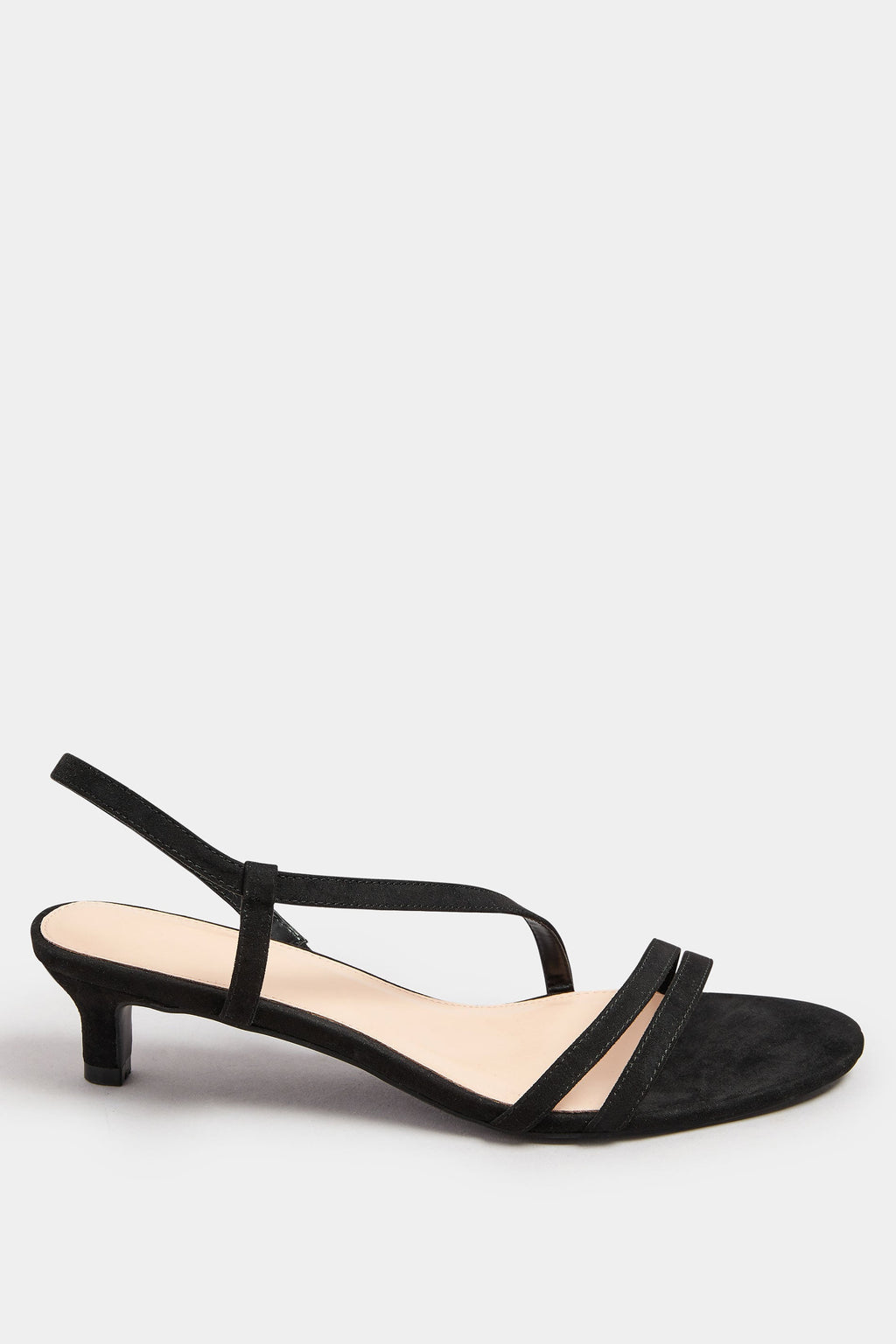  LTS Black Slingback Kitten Heel In Standard Fit
