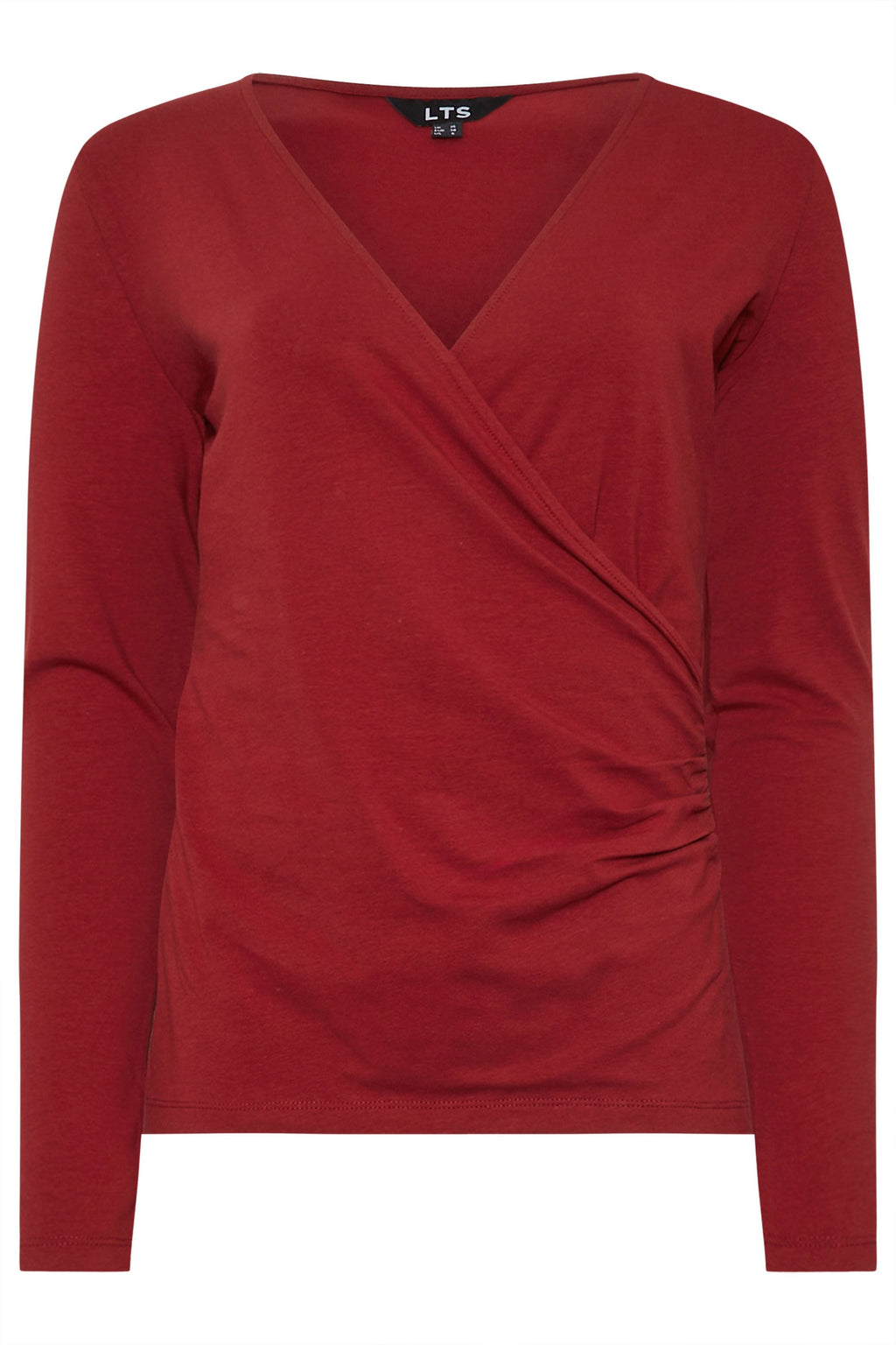  LTS Tall 2 PACK Khaki Green & Red Wrap Tops
