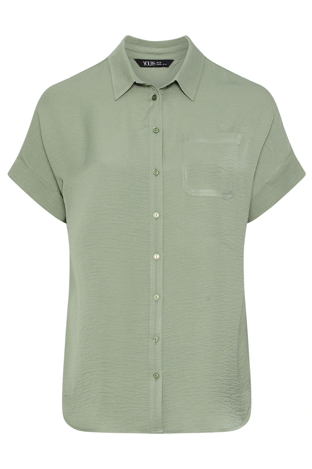  YOURS - Chemisier Oversize Boutonné Vert