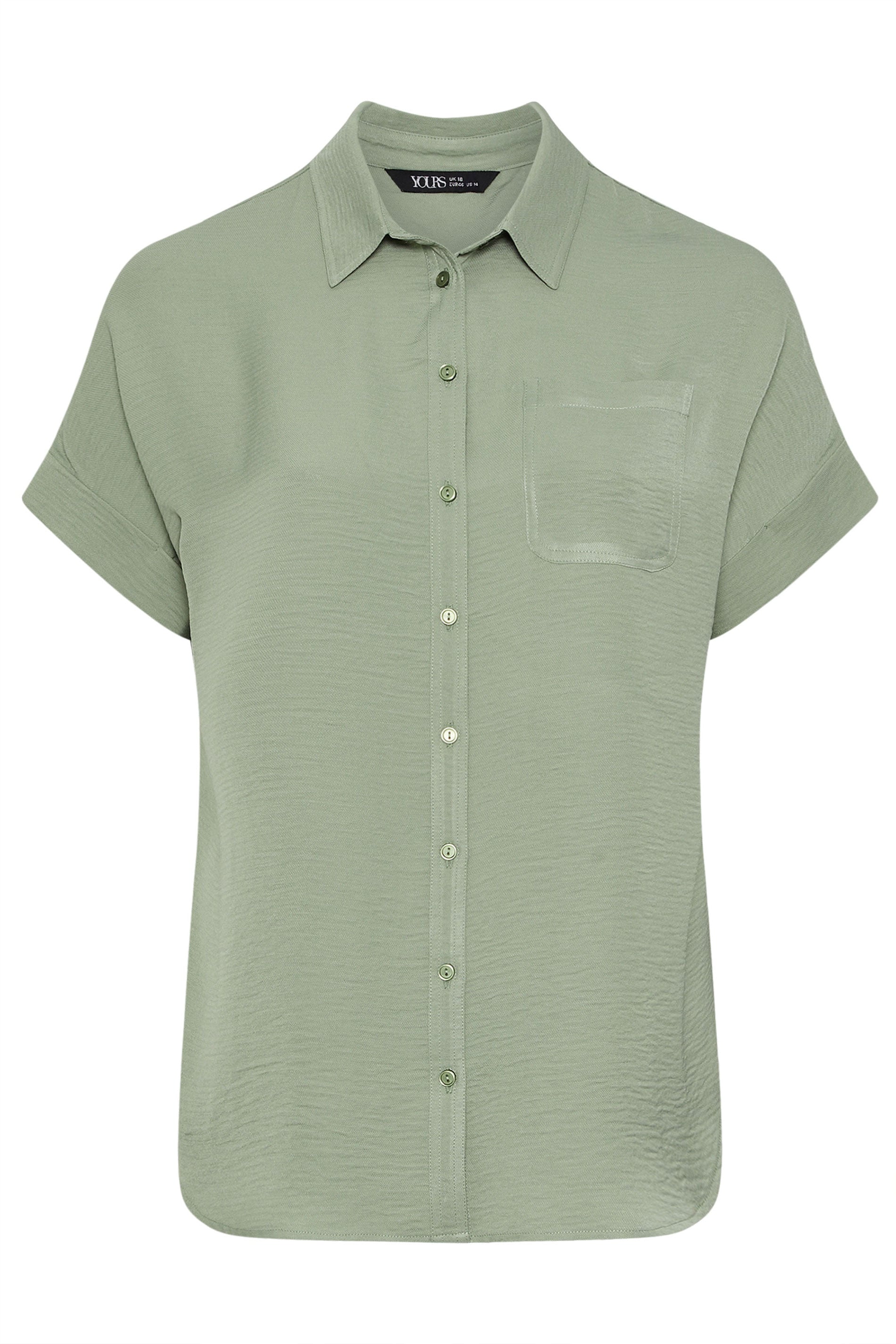  YOURS - Chemisier Oversize Boutonné Vert