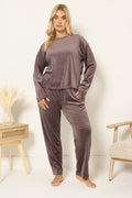  LIMITED COLLECTION - Ensemble Loungewear Marron Doux En Polaire