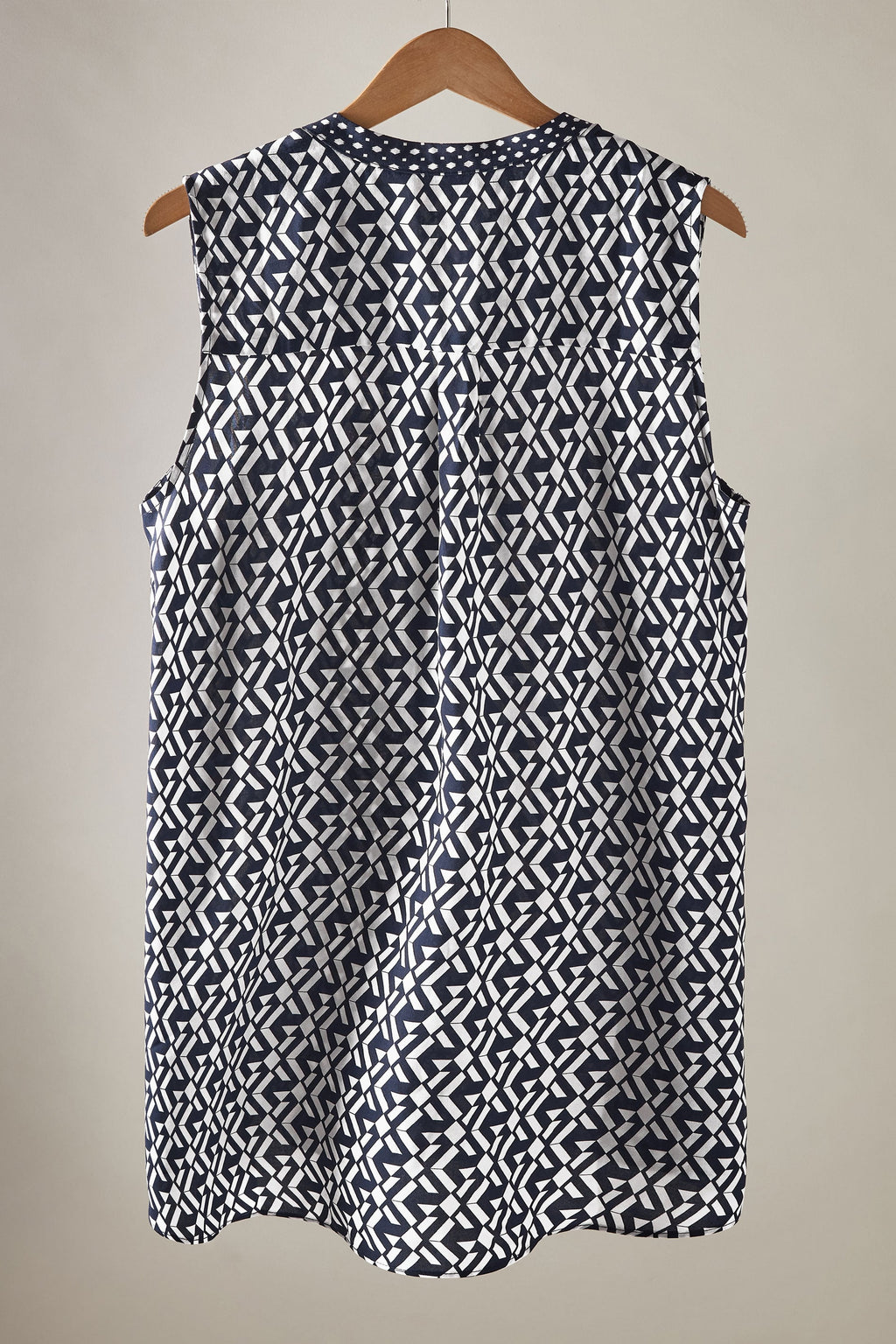  EVANS Curve Navy Blue Geometric Print Tunic