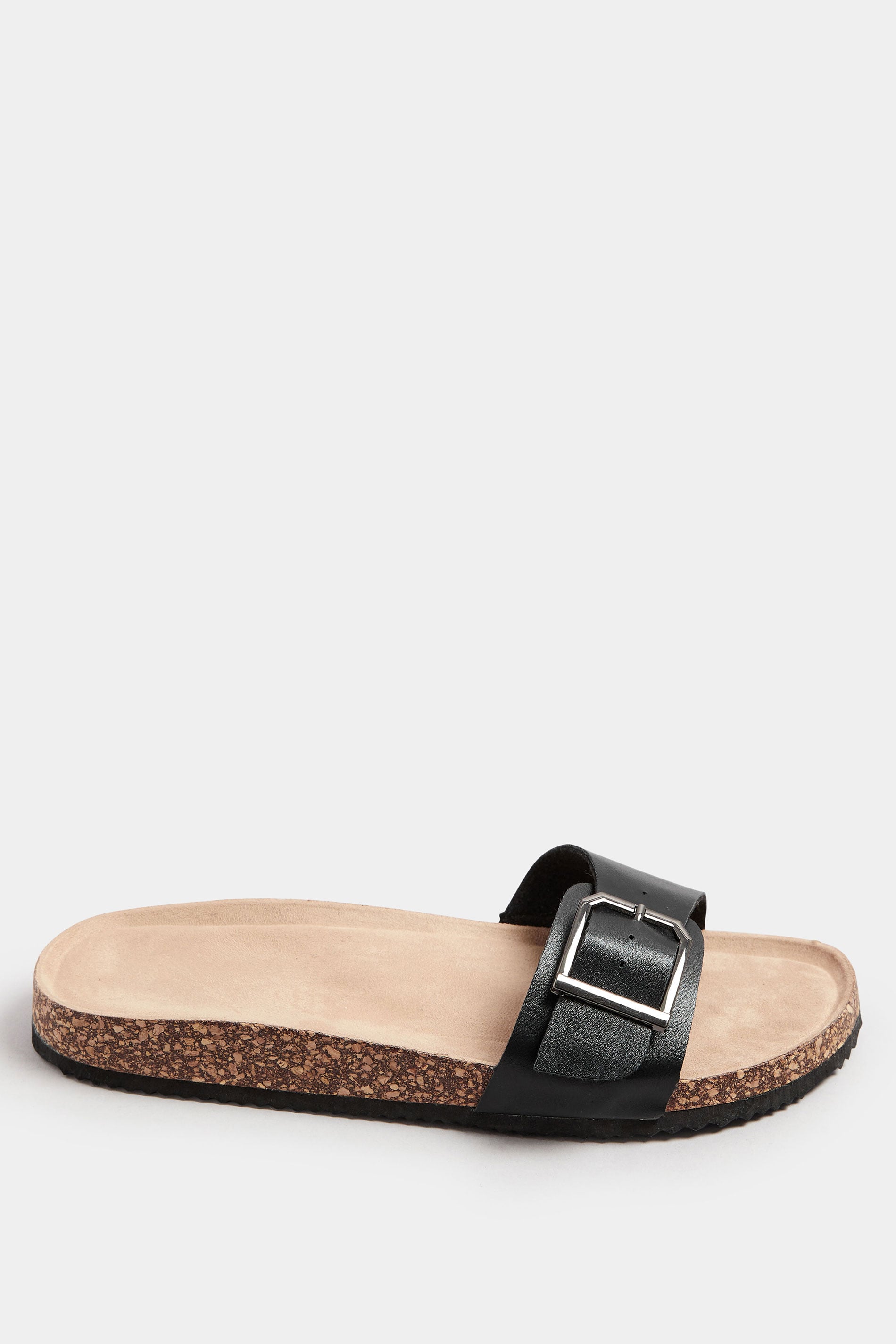  Sandales Noires à Boucles Pieds Extra Larges EEE