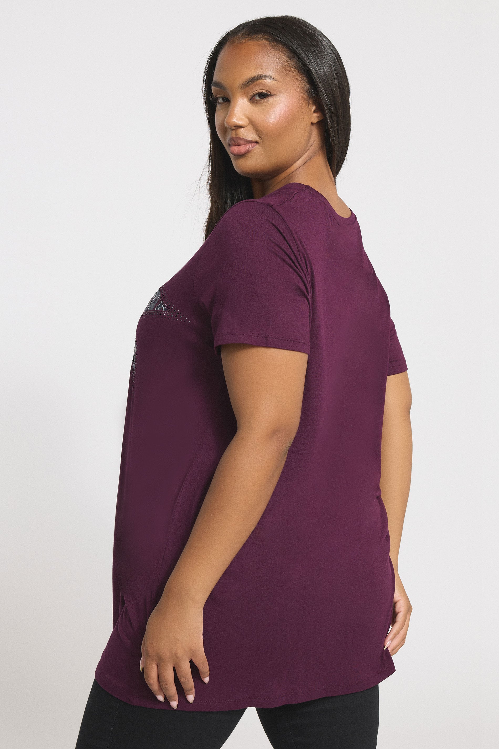  YOURS - T-shirt Imprimé étoile Violet