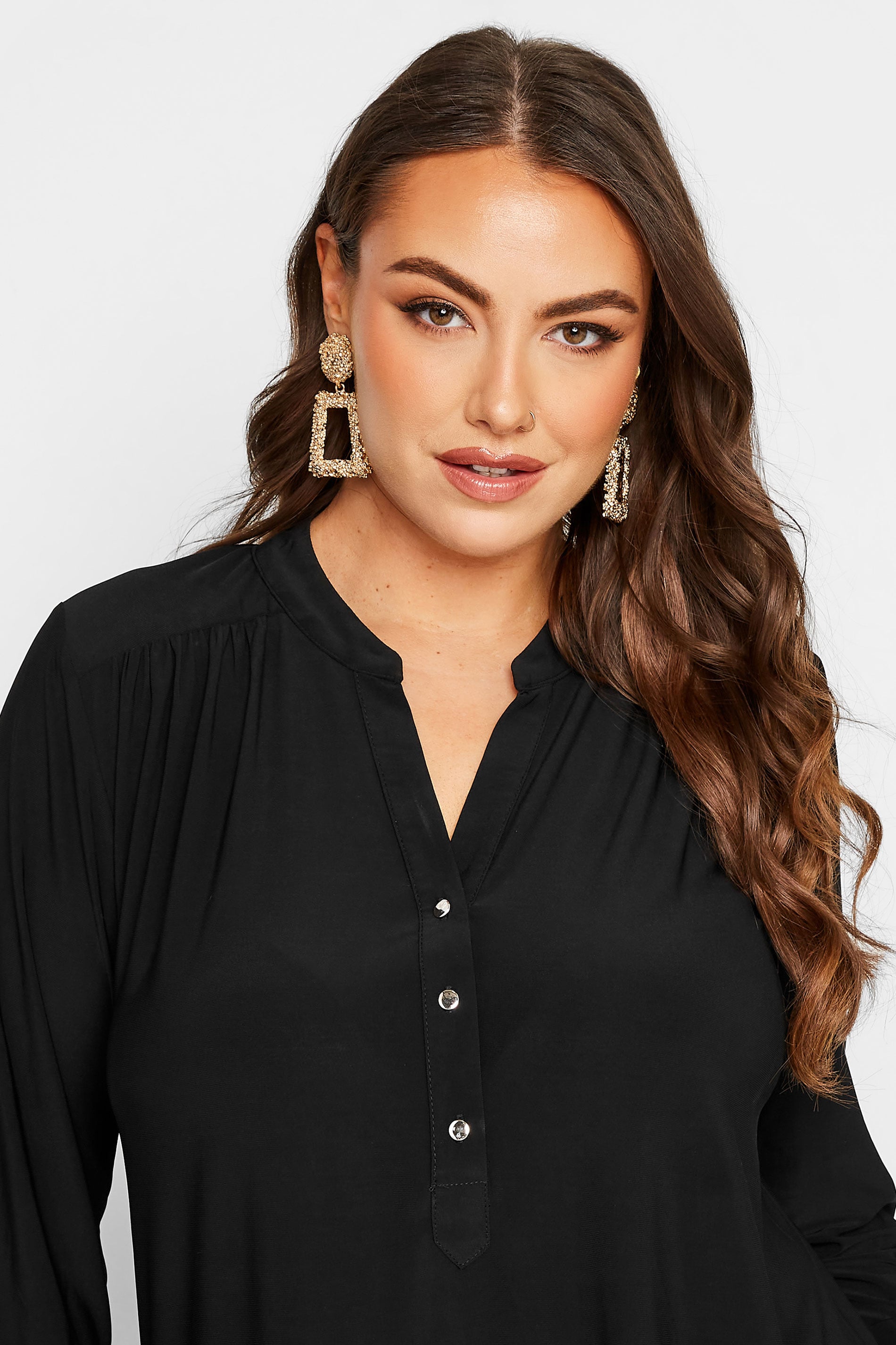  YOURS LONDON - Blouse Noire Manches Longues