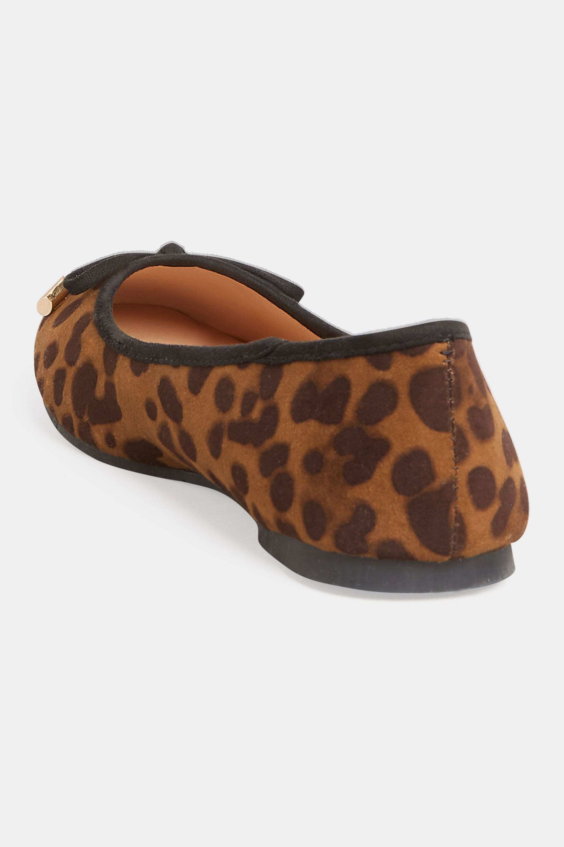  LTS - Ballerines Marrons Design Léopard Regular Fit
