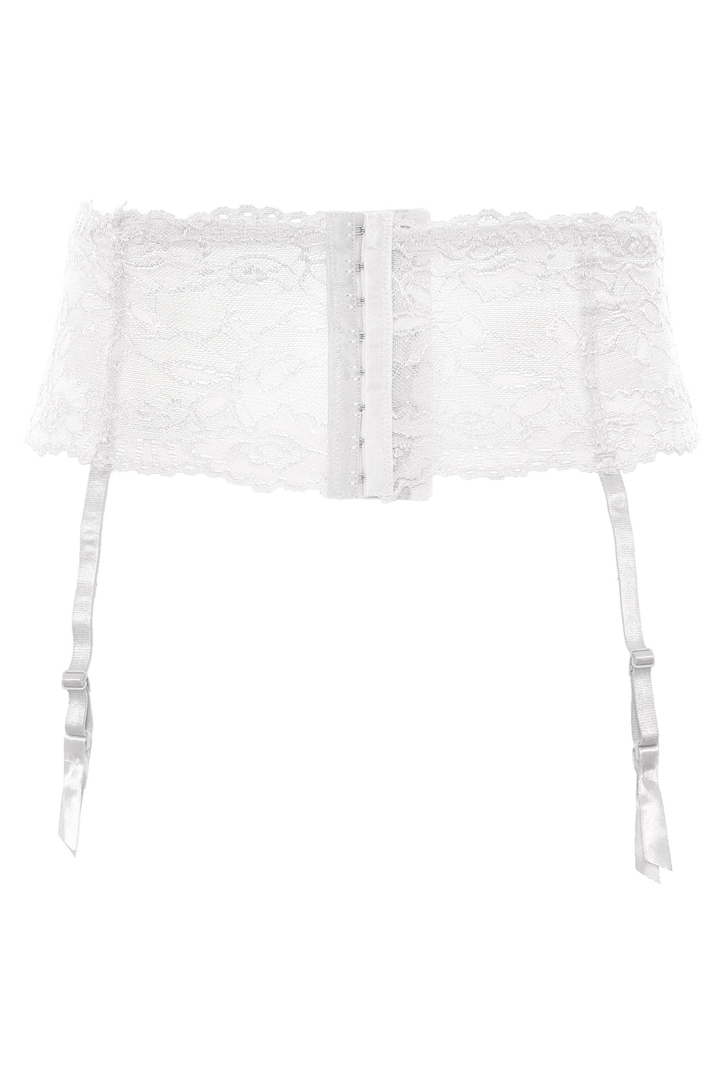  Porte-Jarretelles Blanc En Dentelle