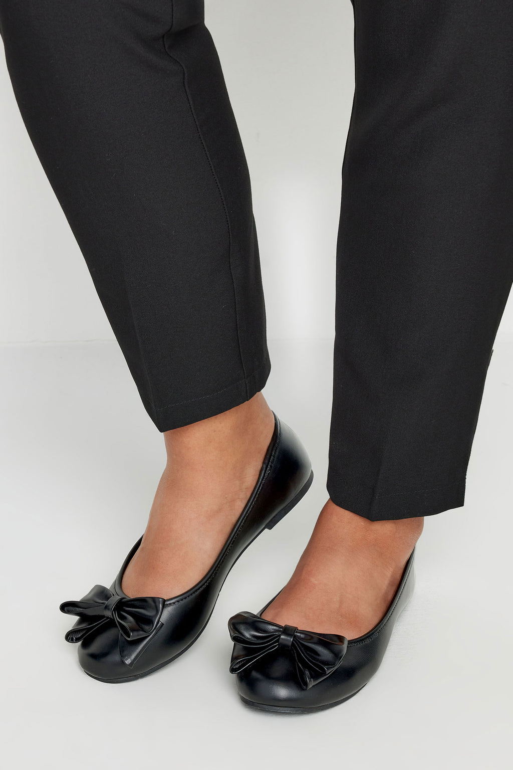  Ballerines Noires Noeuds Avant Pieds Extra Larges EEE