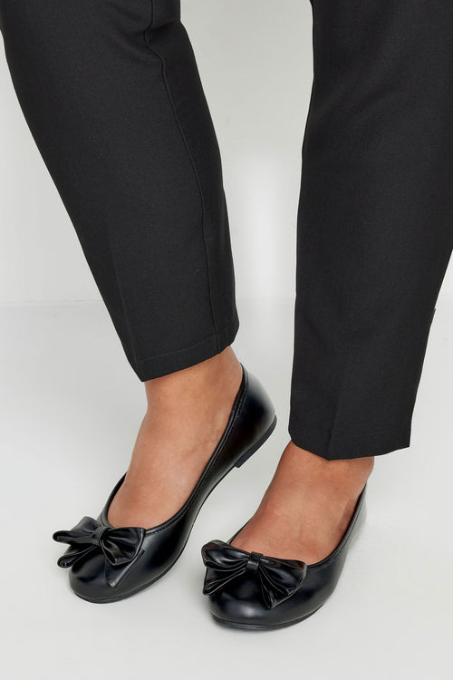  Ballerines Noires Noeuds Avant Pieds Extra Larges EEE