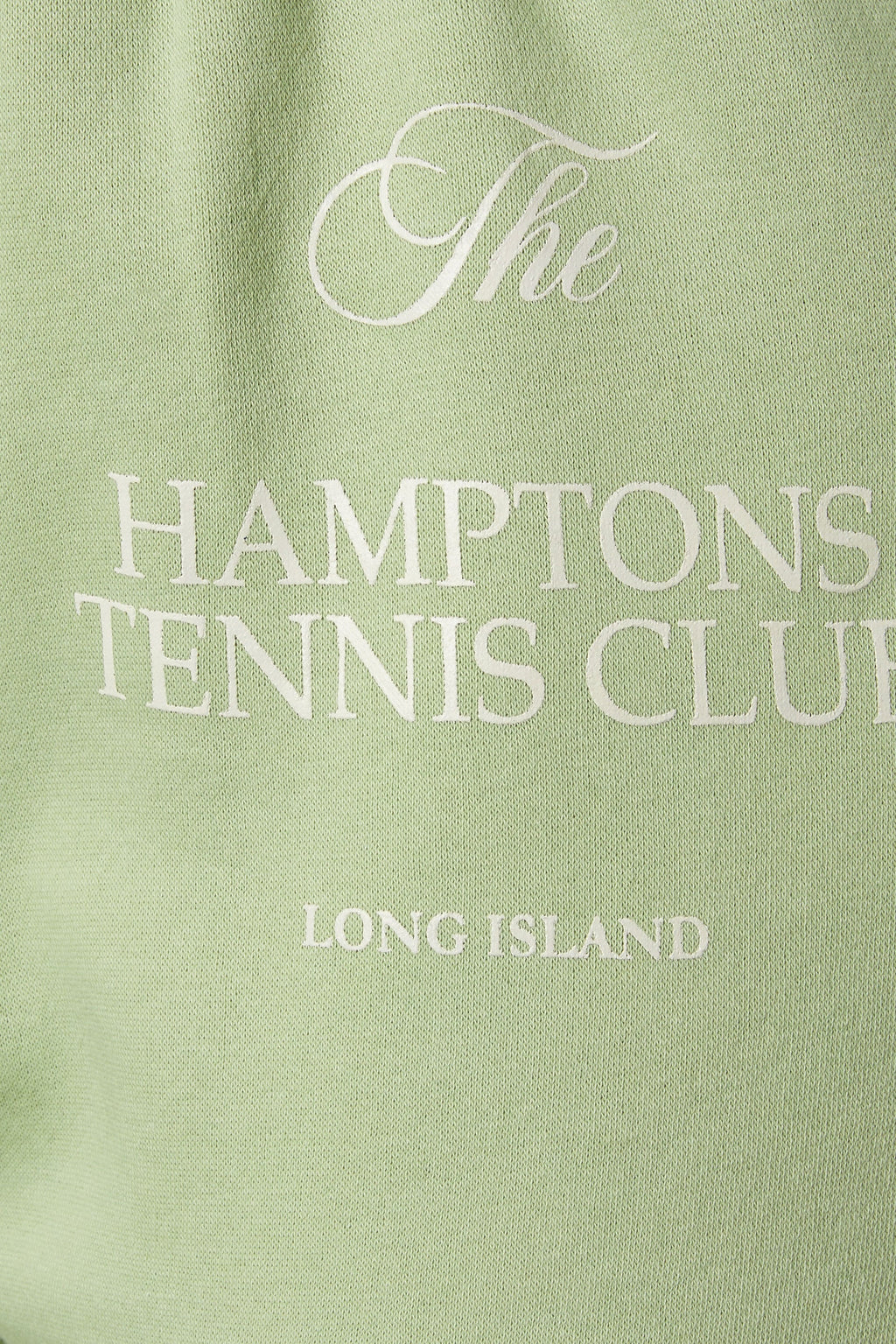  LIMITED COLLECTION - Short En Jersey Vert Pastel 'Tennis Club'