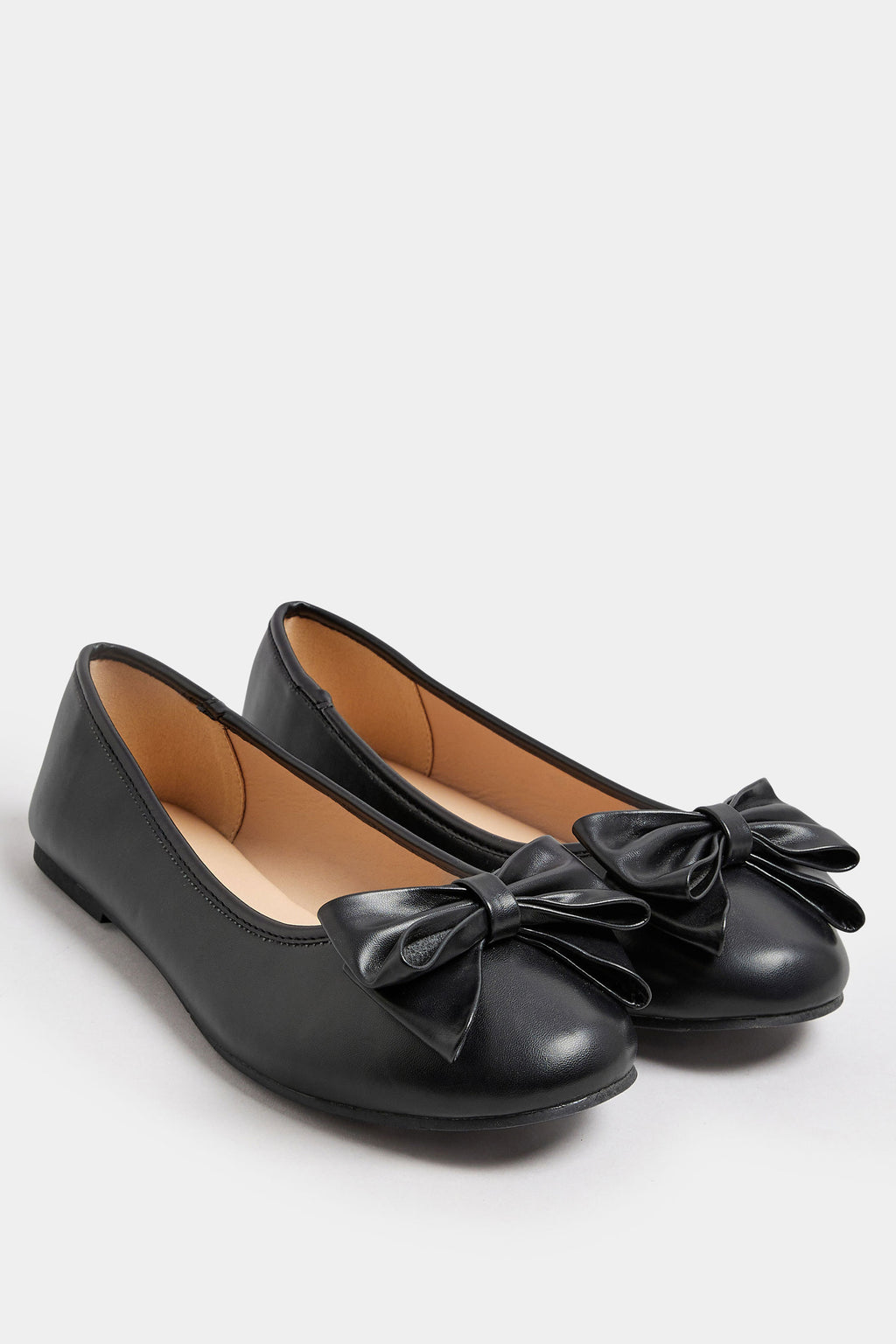  Ballerines Noires Noeuds Avant Pieds Extra Larges EEE