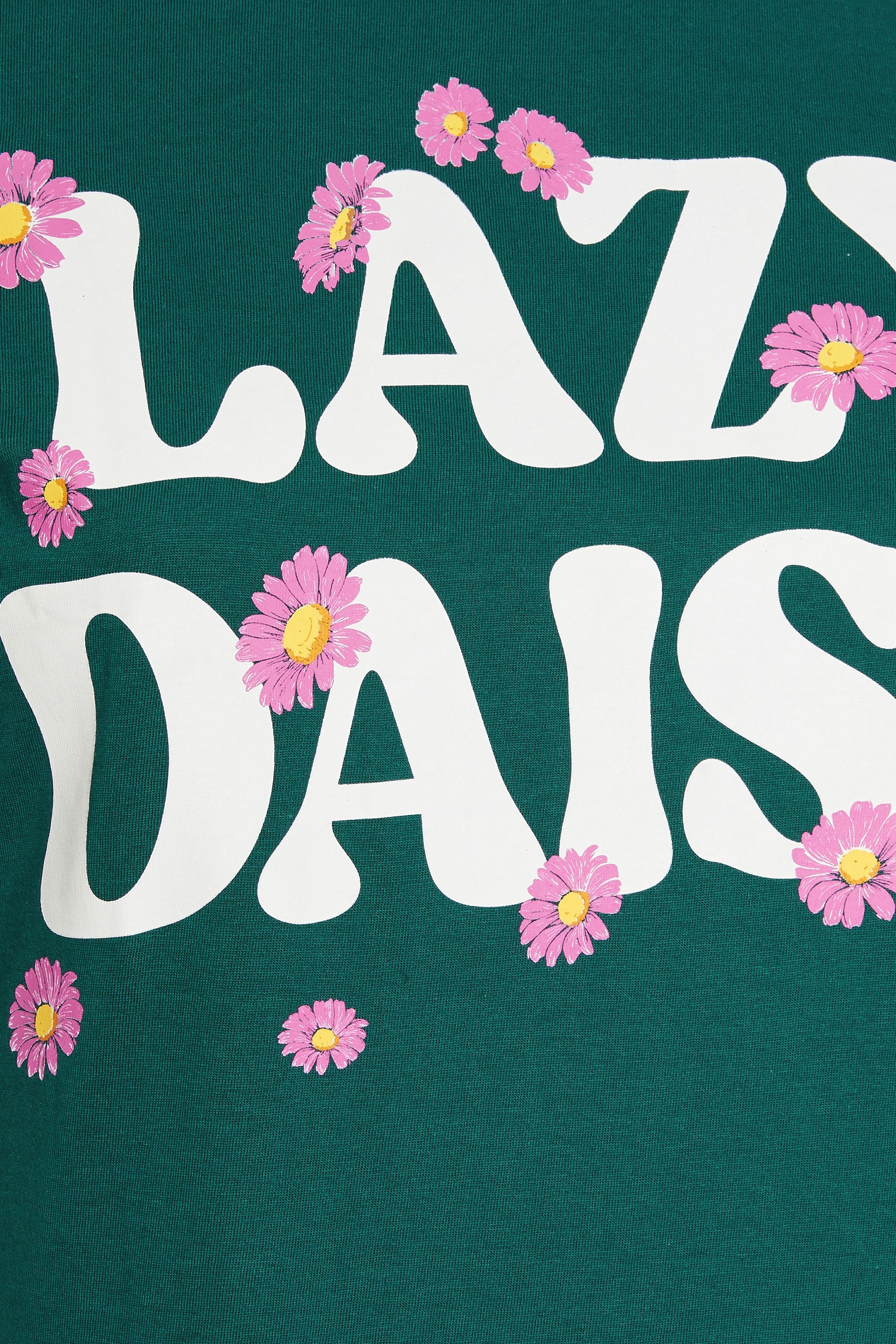  YOURS - Lot De 2 Chemises De Nuit Verte & Grise 'Lazy Daisy'