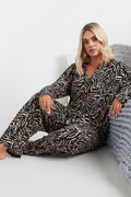  YOURS - Ensemble De Pyjama Beige Zébré Toucher Doux