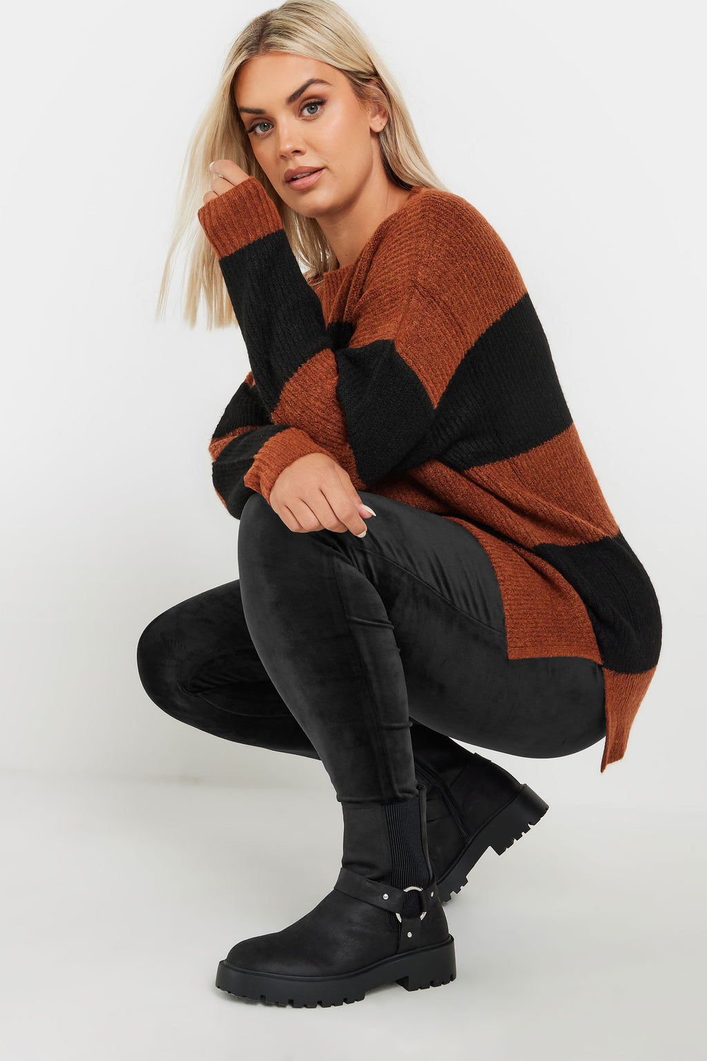  YOURS - Legging Noir Texturé Velours