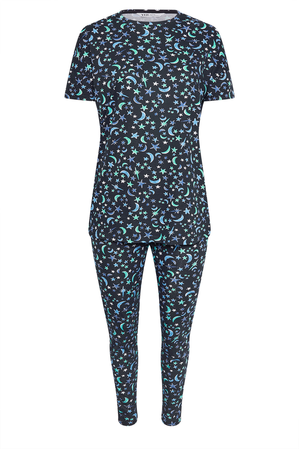  YOURS - Ensemble De Pyjama Bleu Marine Design Lunes & Étoiles